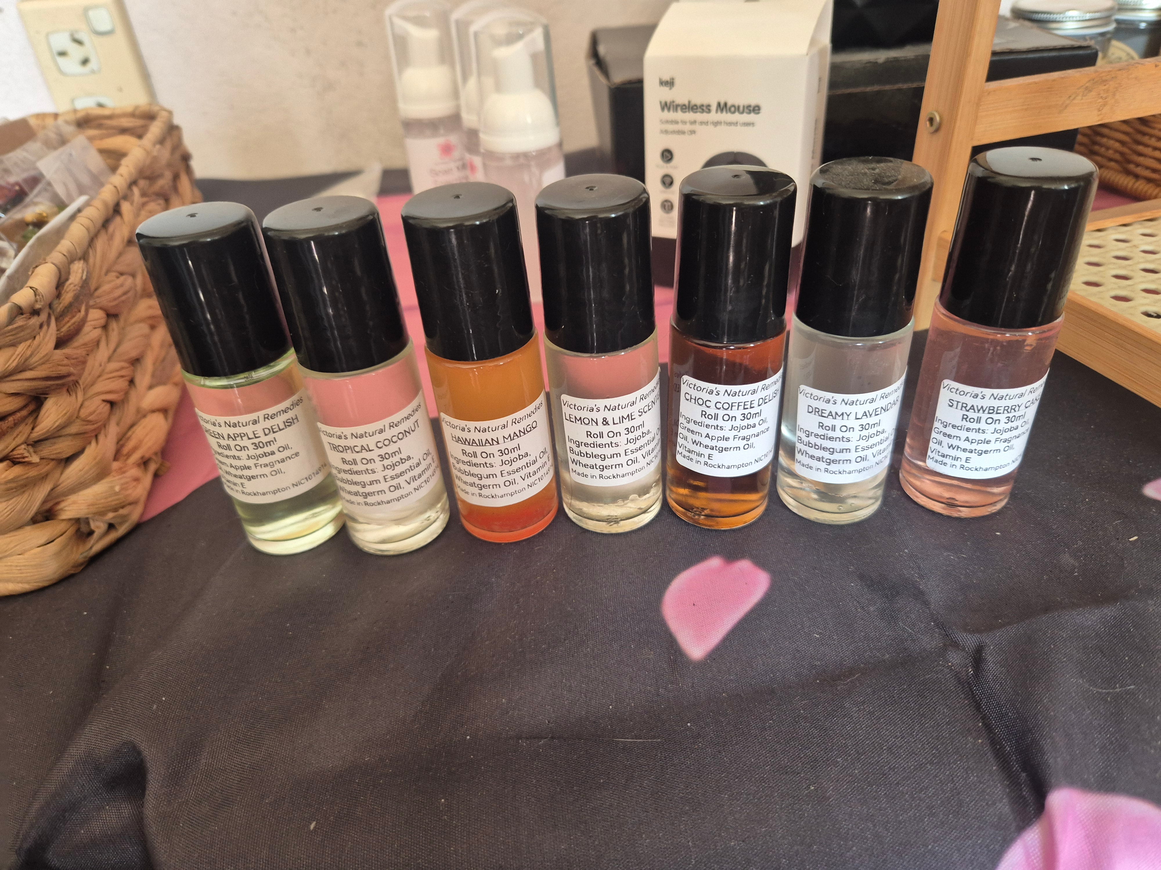 **🌸 Victoria's Natural Remedies – 30ml Perfume Roll-Ons 🌸**