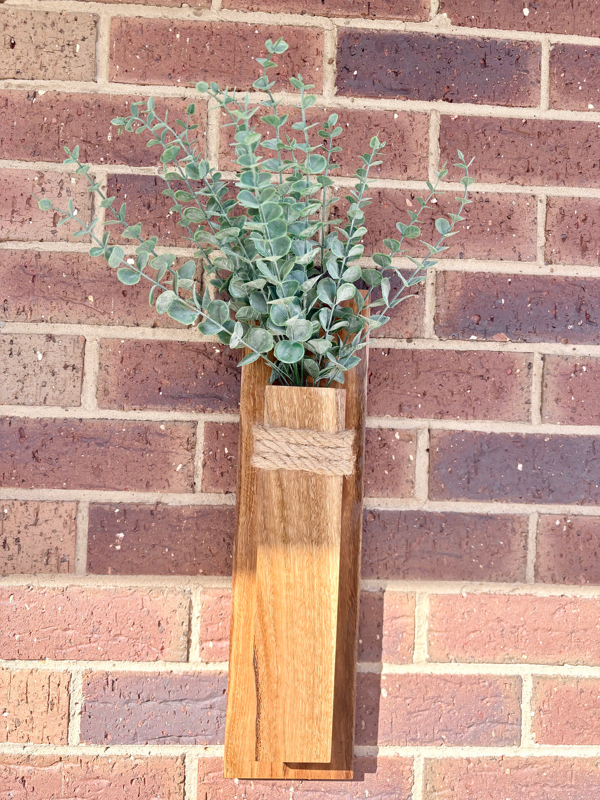 Spotted gum Wall pocket vase