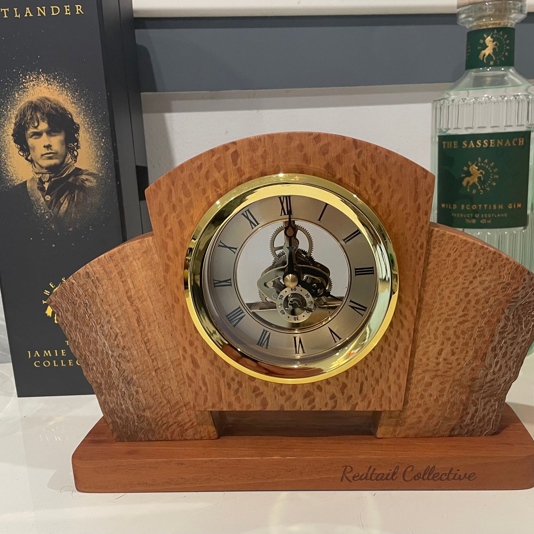 Silky Oak Desk Clock