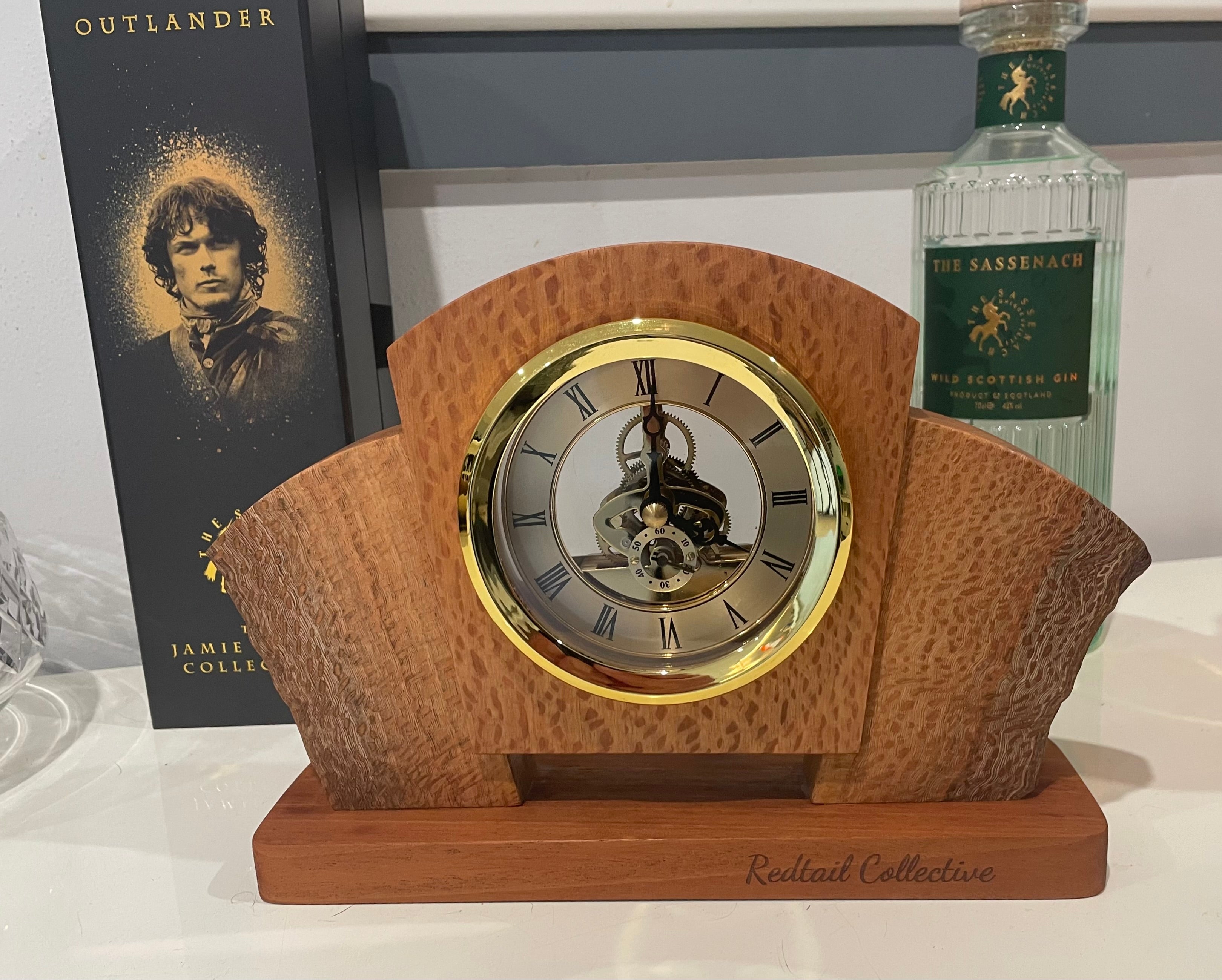 Silky Oak Desk Clock