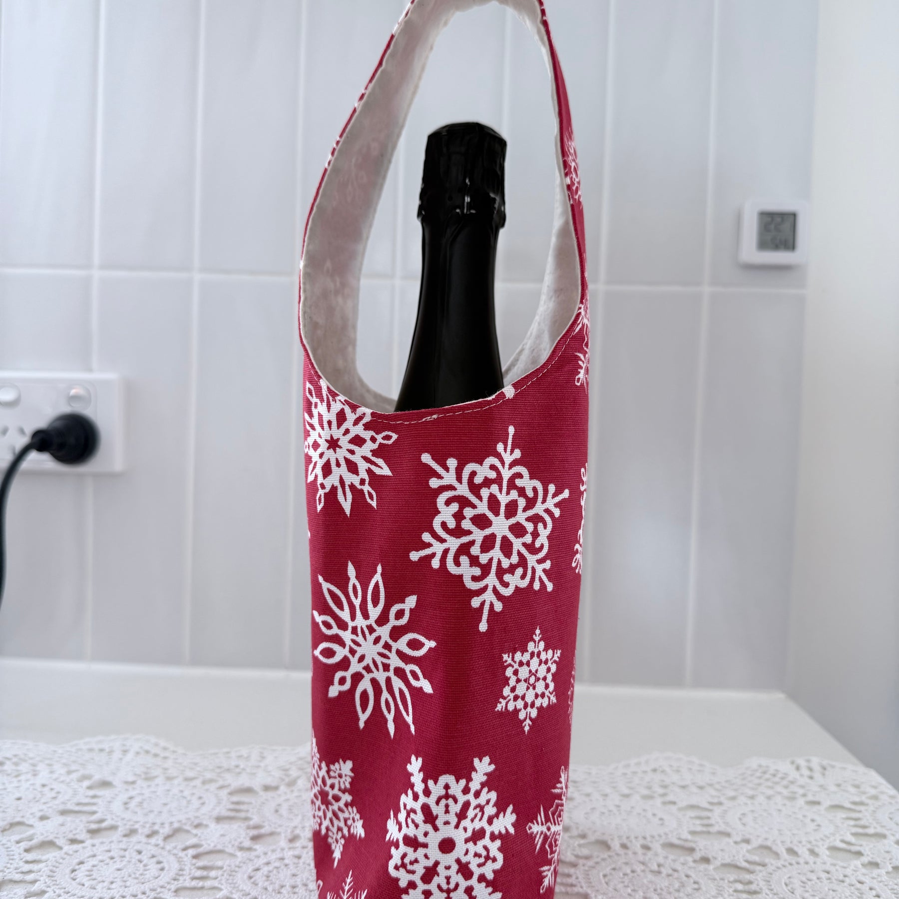 Christmas bottle bags