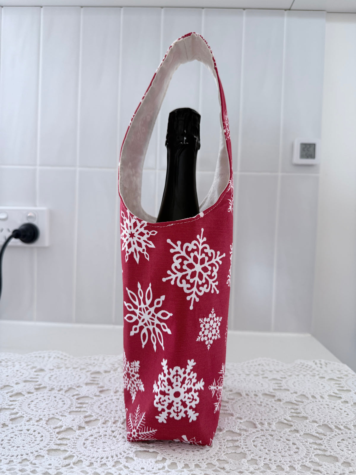 Christmas bottle bags