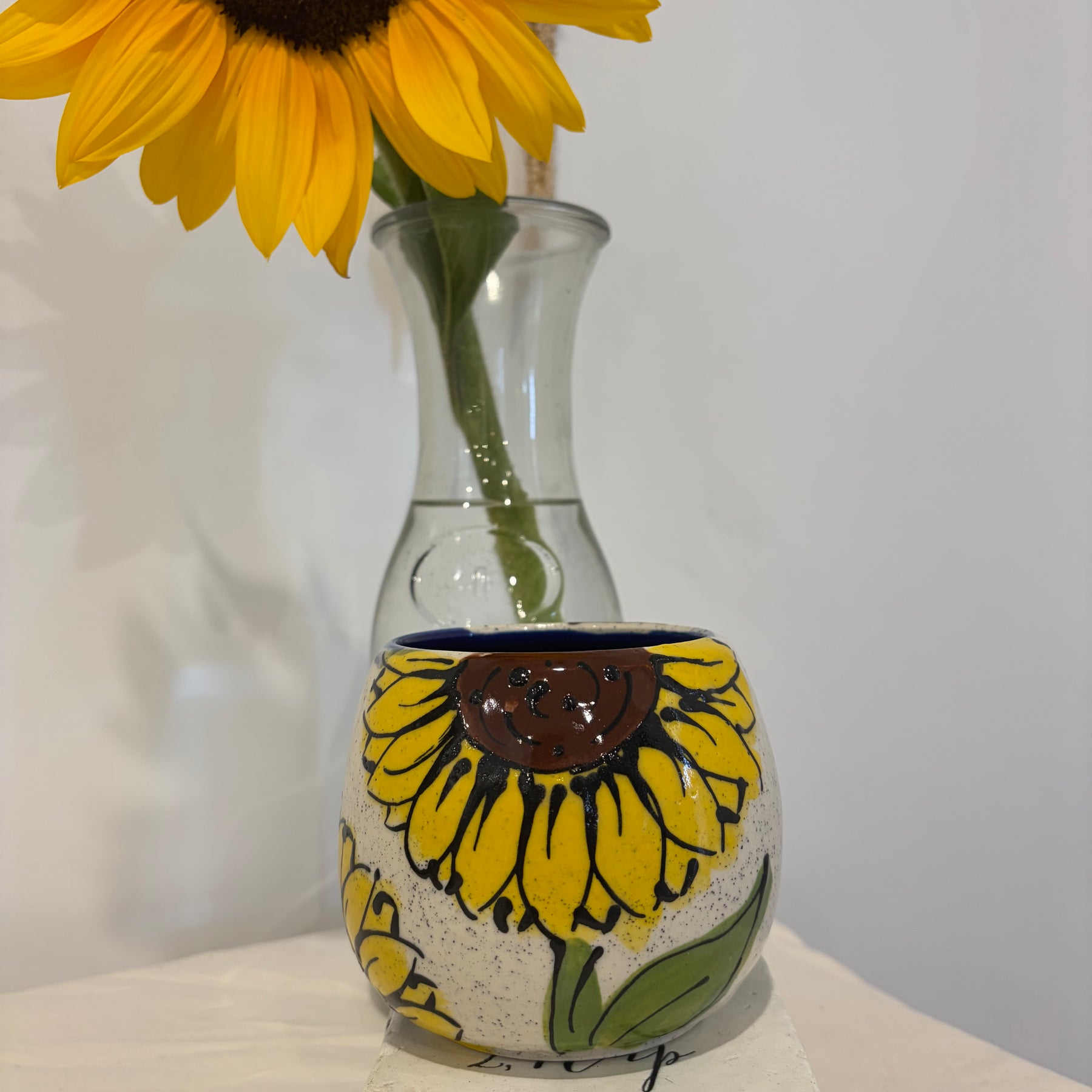 Handmade Sunflower Mugs