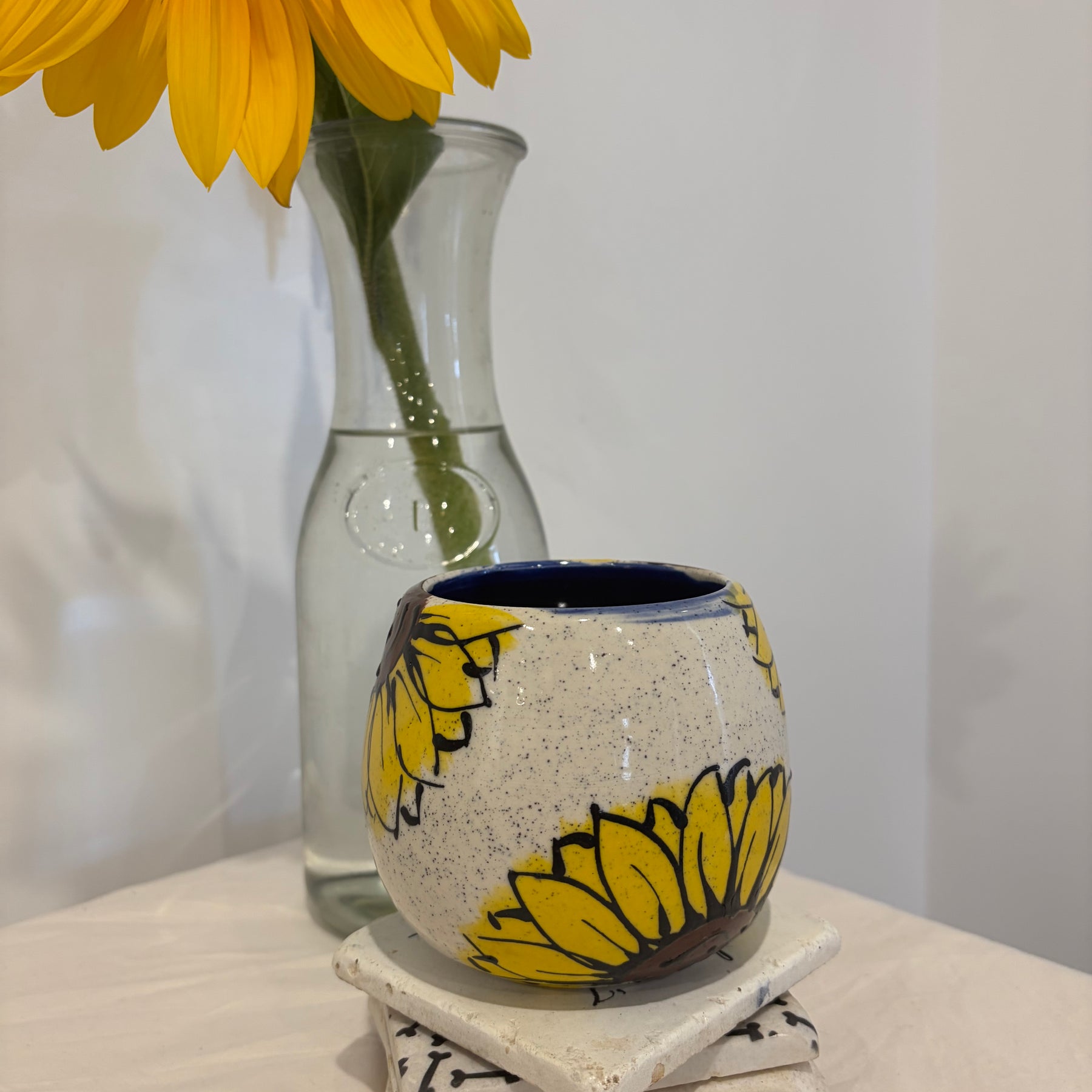 Handmade Sunflower Mugs