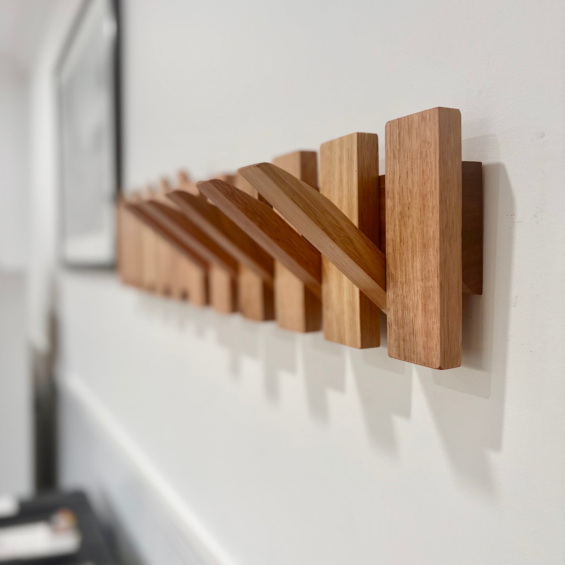 No.2 Tasmanian oak Piano style Coatrack