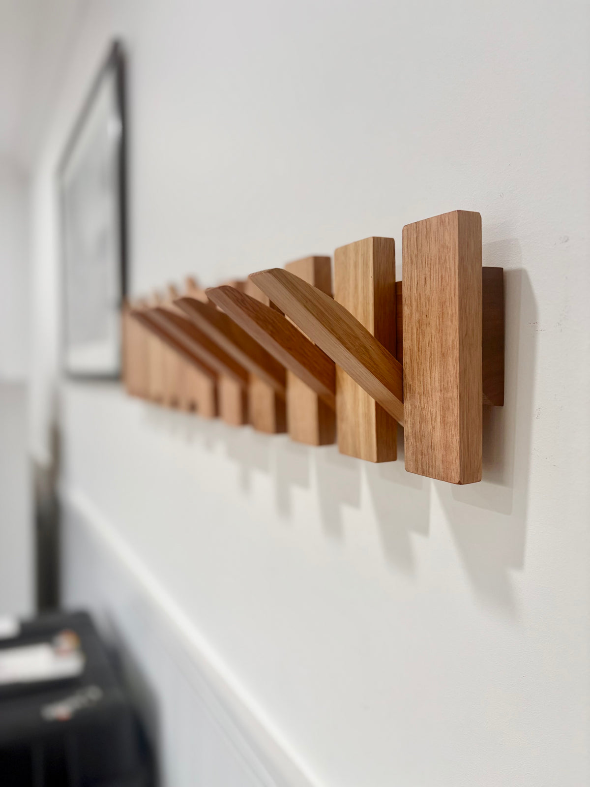 No.2 Tasmanian oak Piano style Coatrack
