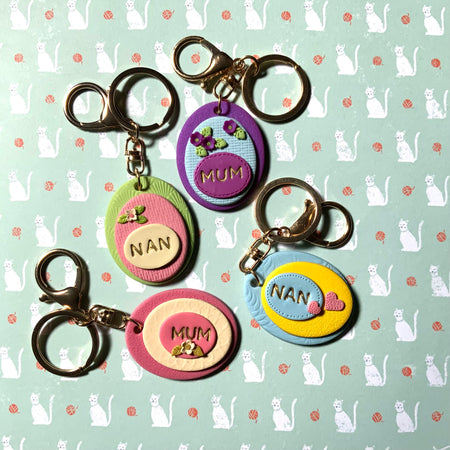 Not-So-Basic Basics | Keyrings For Her | Handmade Polymer Clay