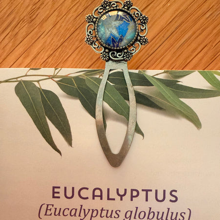 Antique Silver Vintage WASHI Cabochon Bookmark