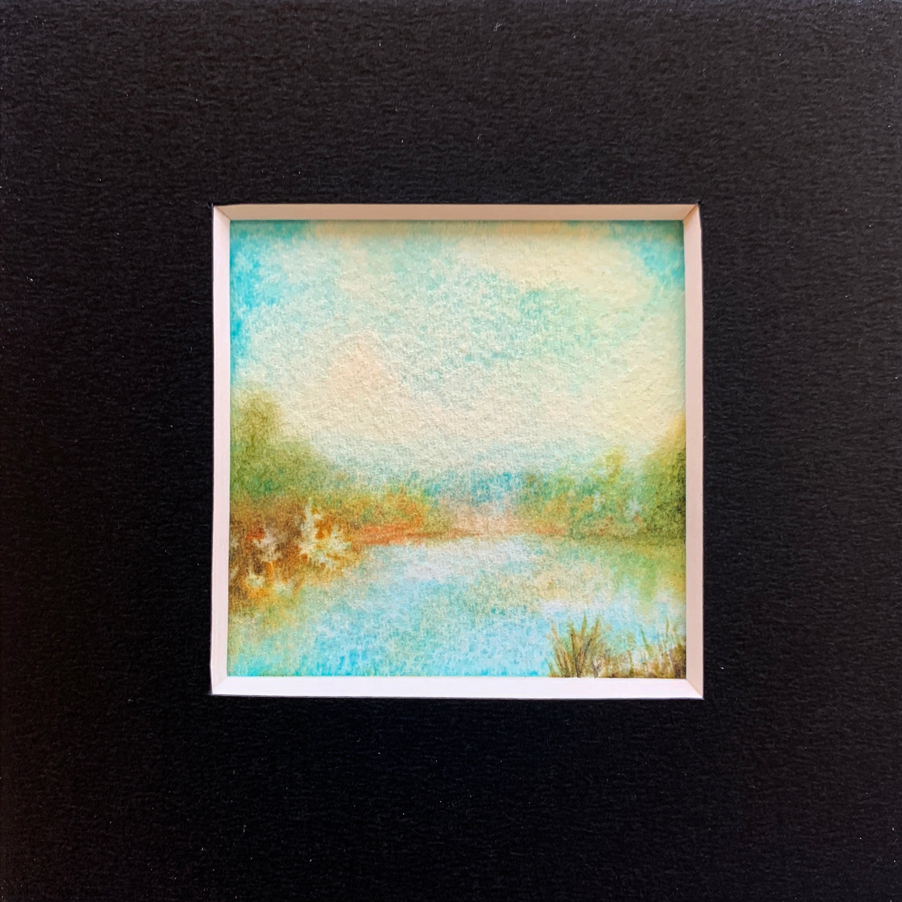 Mini Abstract Landscape Hand-painted Watercolour Artwork