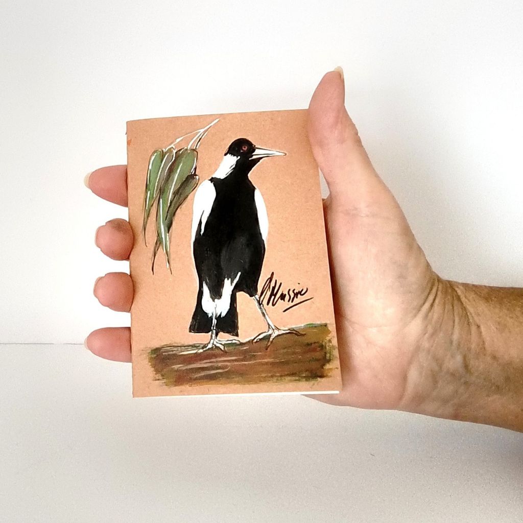 Magpie Handpainted Series of Notebooks
