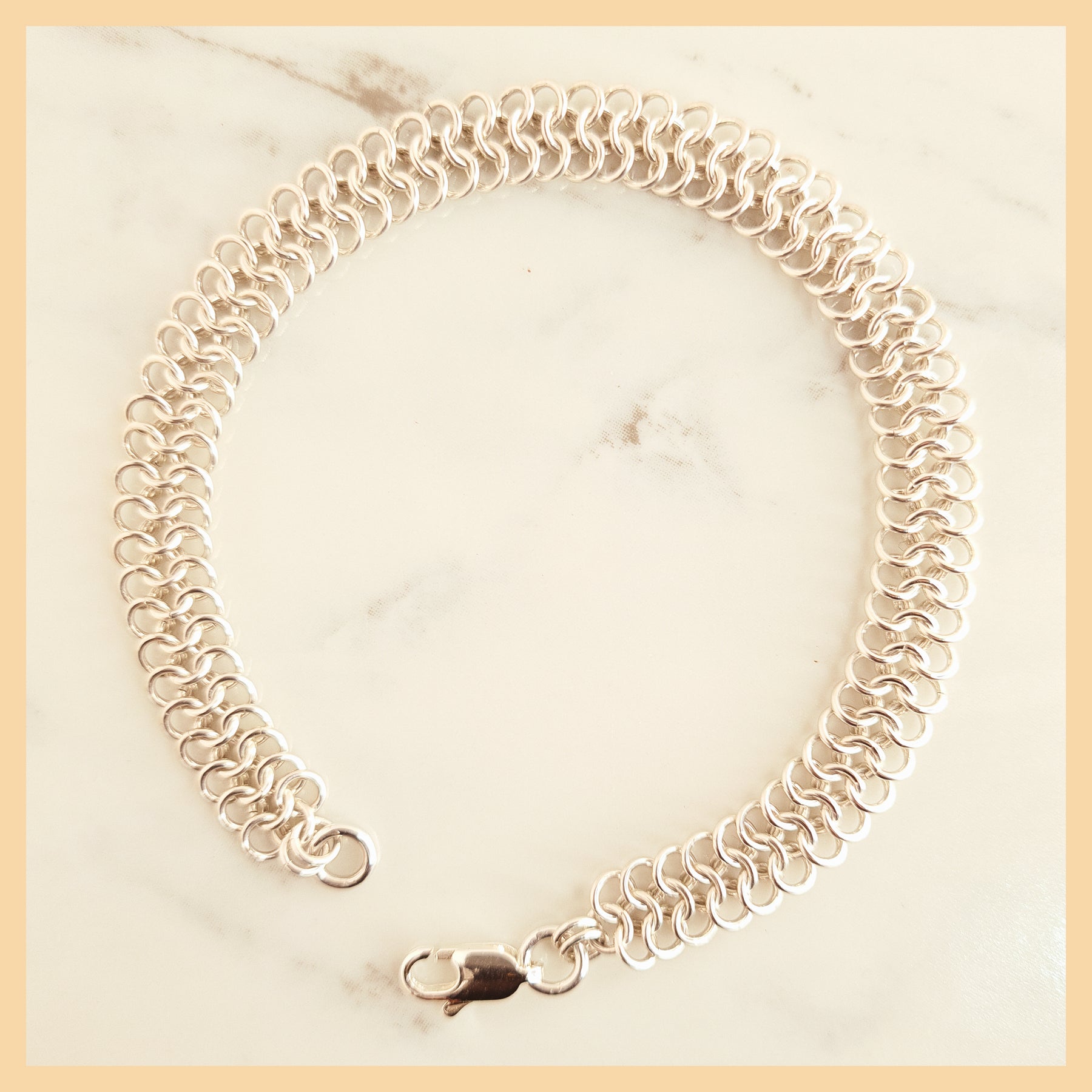 Chainmaille European 4 in 1 Weave Bracelet