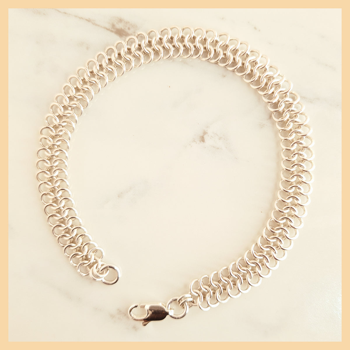 Chainmaille European 4 in 1 Weave Bracelet