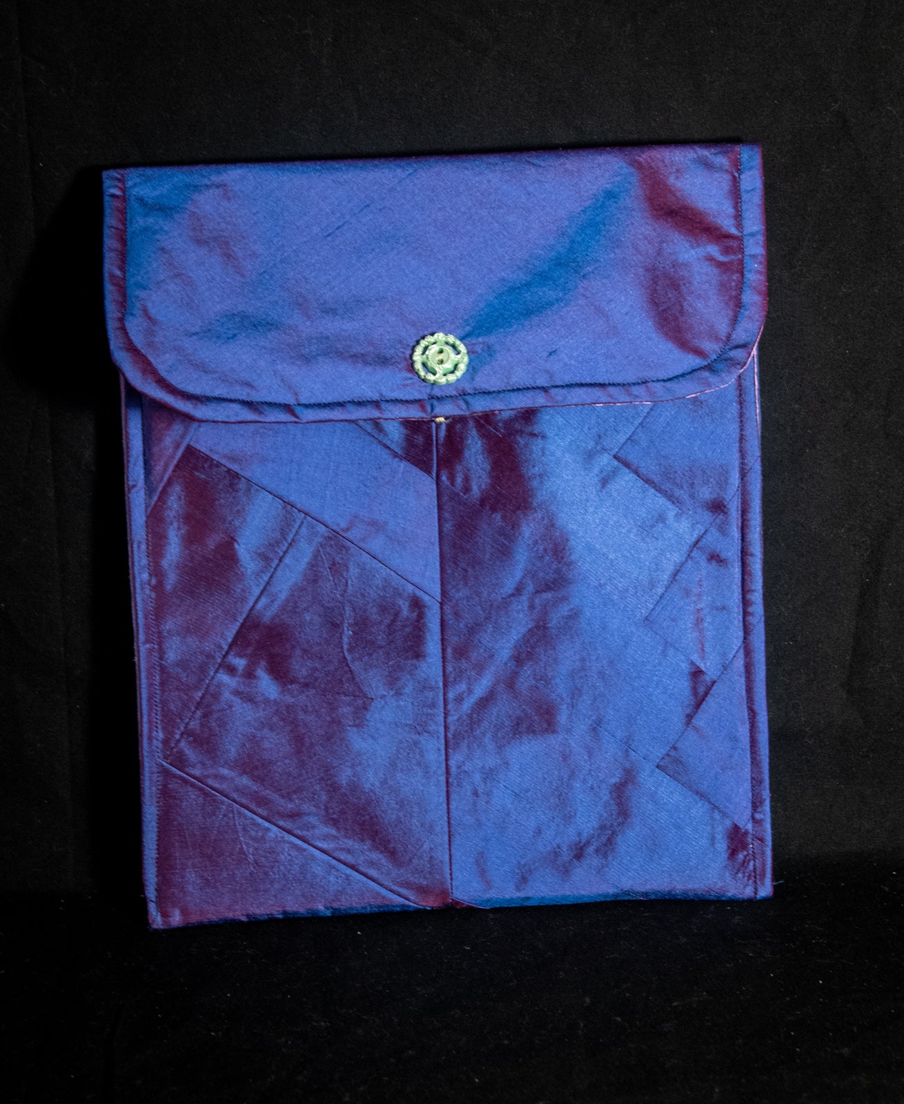 Purple silk Pouch for Tablet