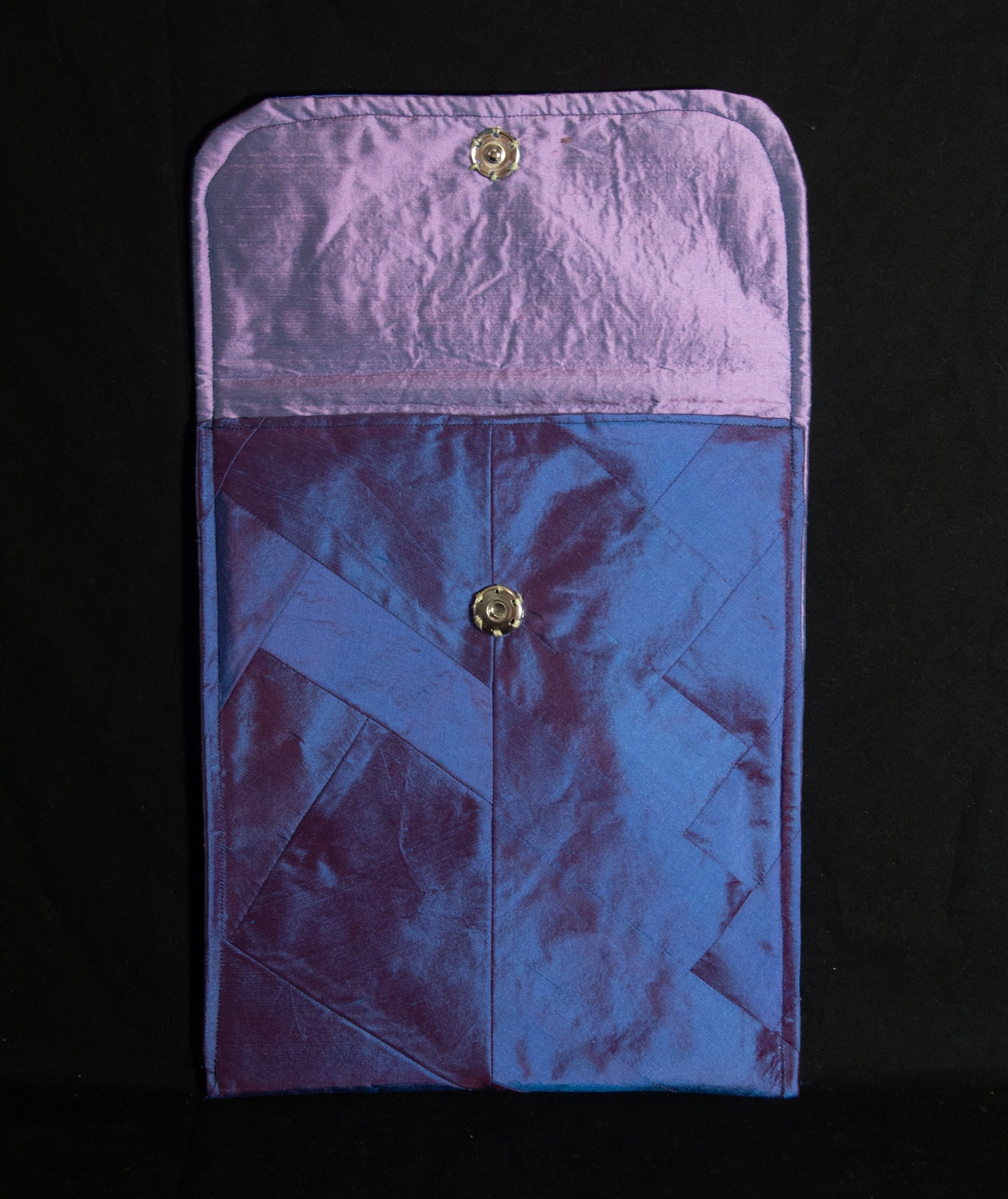 Purple silk Pouch for Tablet