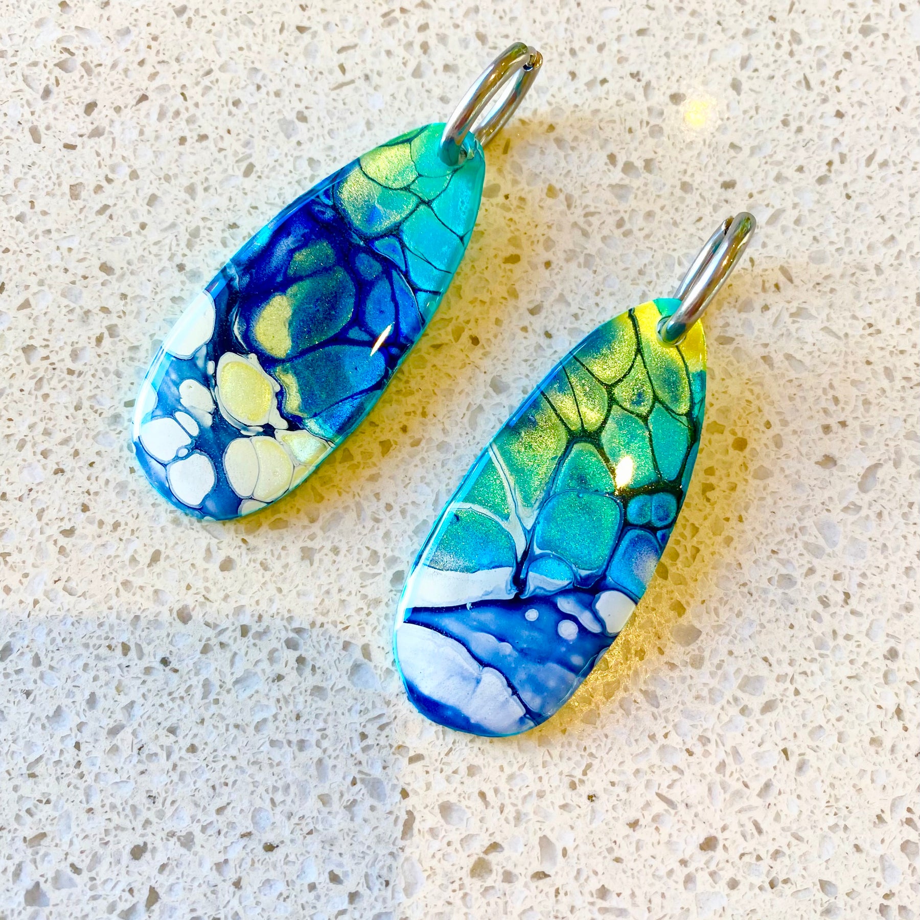 Artisan Turquoise Dangle Earrings