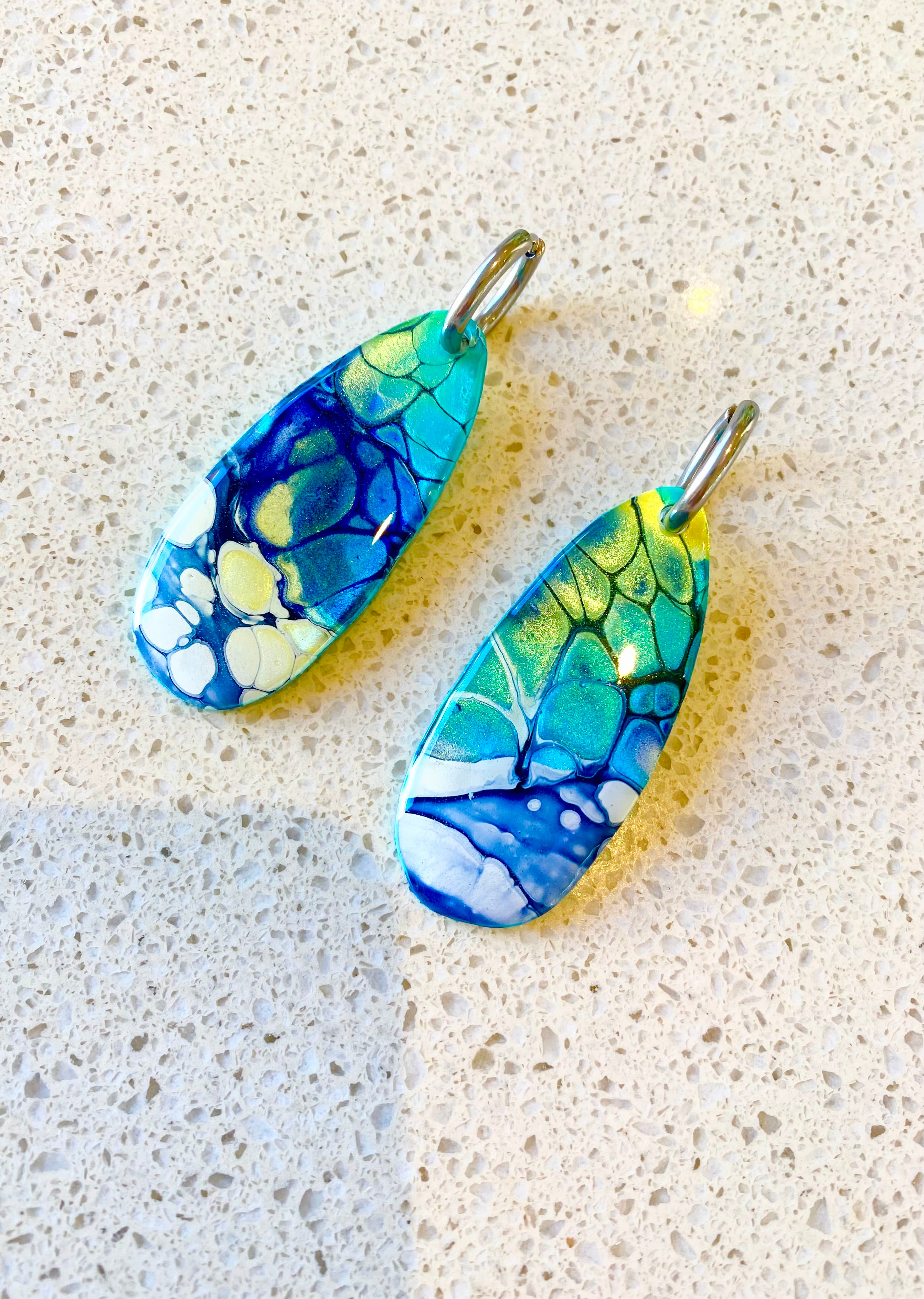 Artisan Turquoise Dangle Earrings
