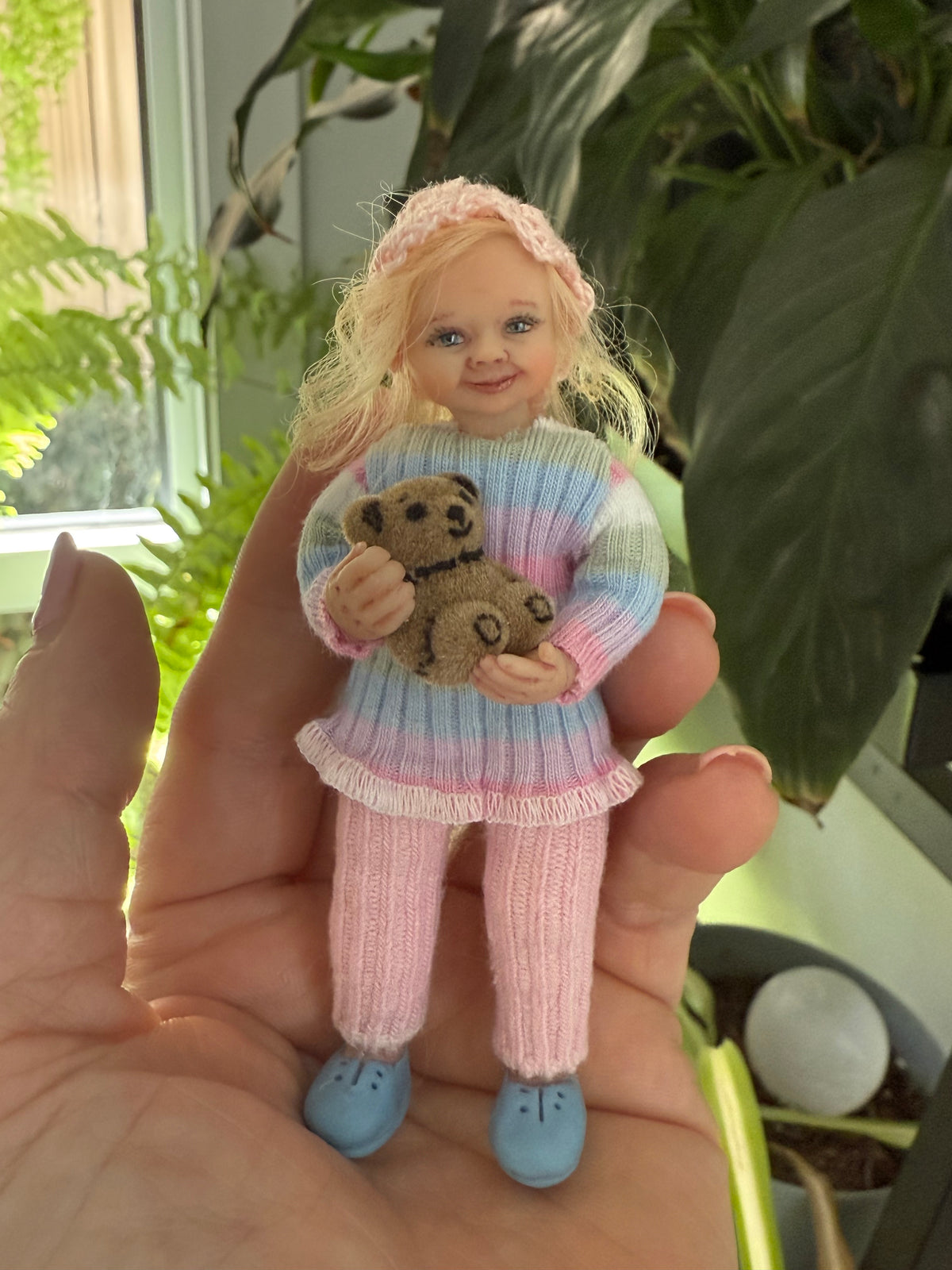 1:12 scale doll/ Handmade collectible miniature/ Polymer clay OOAK doll