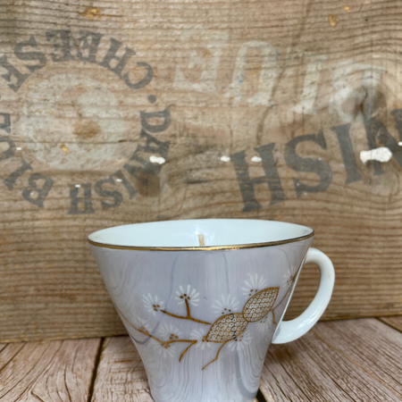 Lavender + Sweet Orange I Natural Soy Candle I Lusterware Acron Teacup