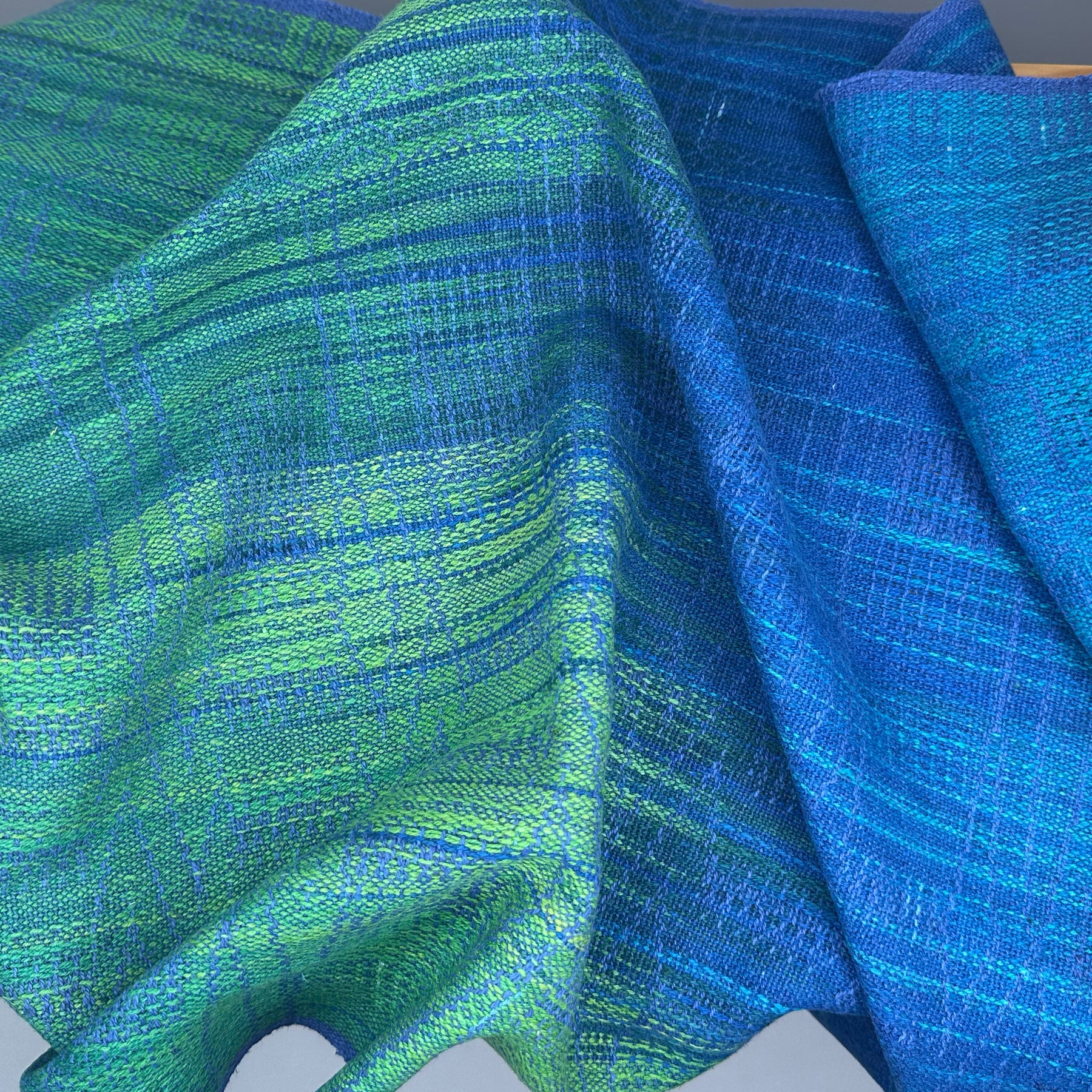 Hand-Dyed and Handwoven Linen/Cotton Tea Towels