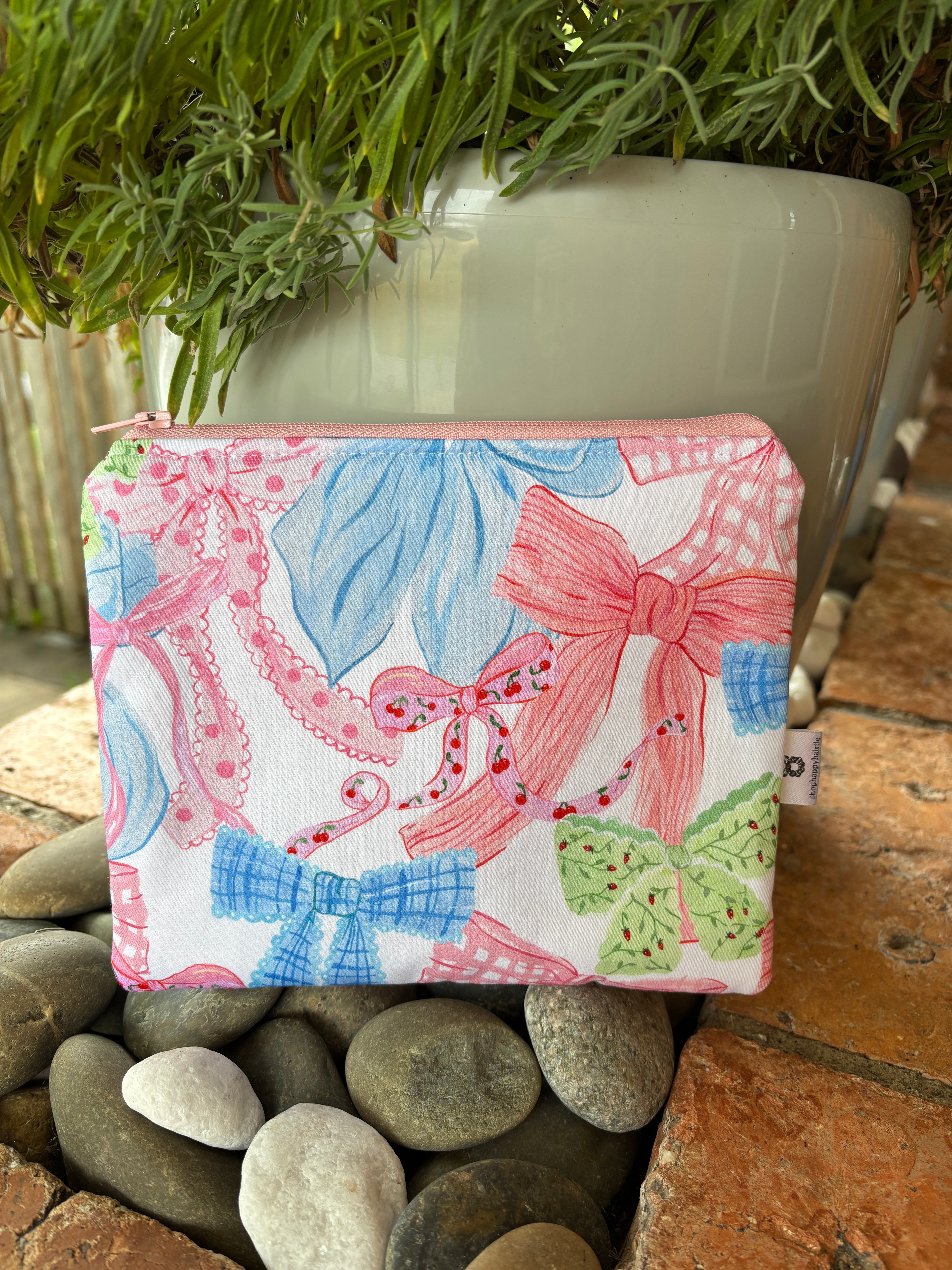Large Handmade Fabric Zipper Pouch – Limited Stock Makeup & Travel Organiser
