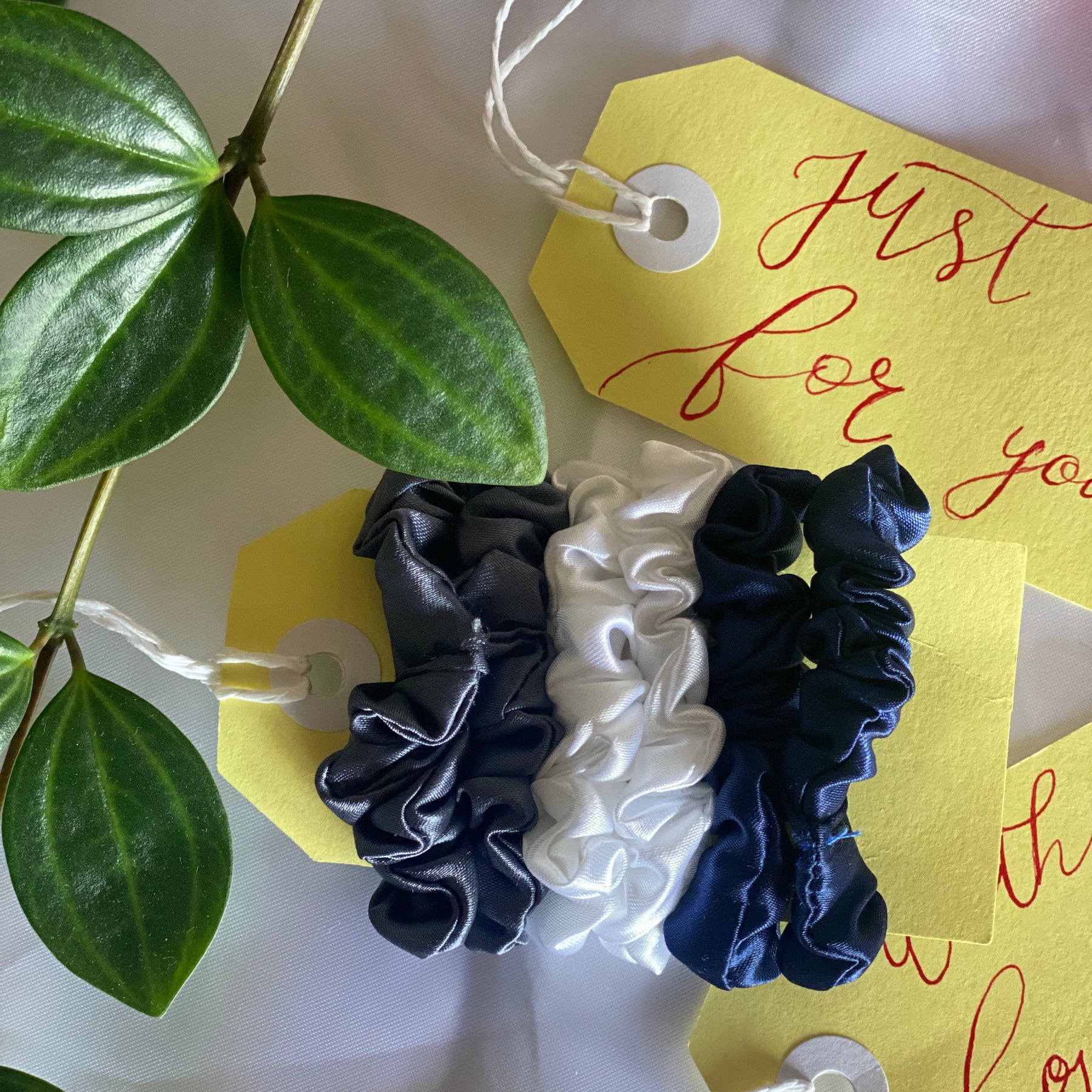 Mini School Satin Scrunchies | Set of 6