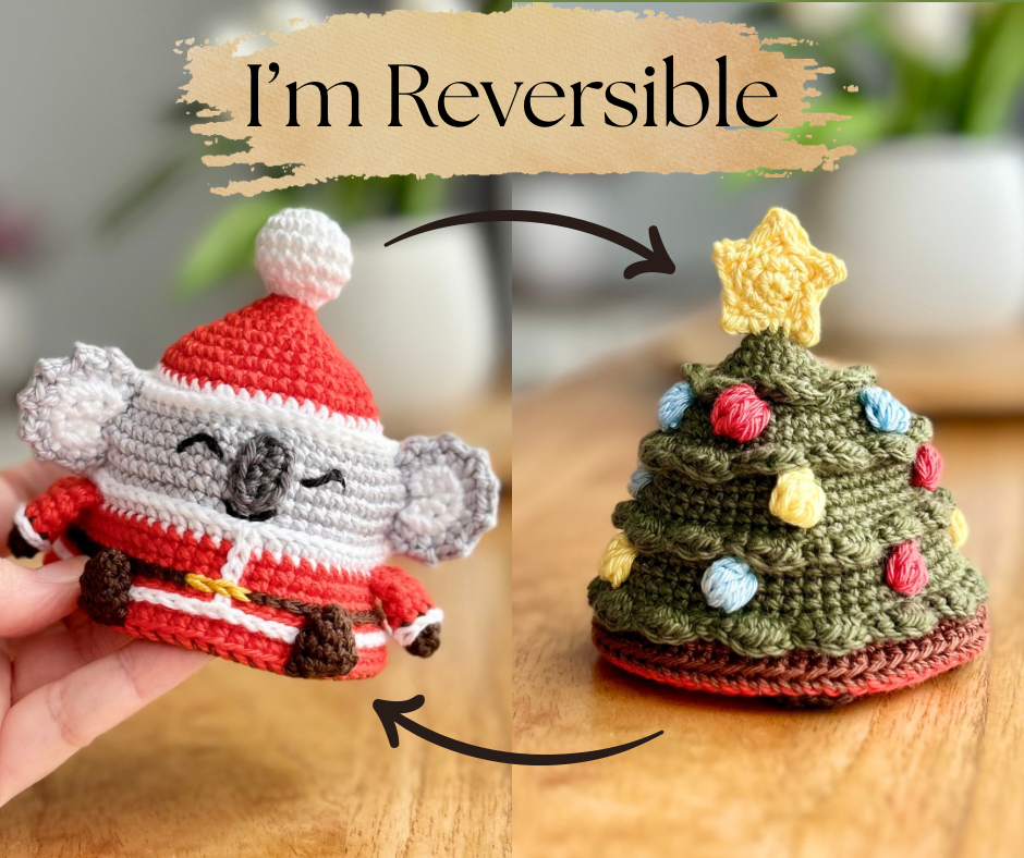 Pre-Order | Reversible Koala & Christmas Tree | Australian Cotton | crochet