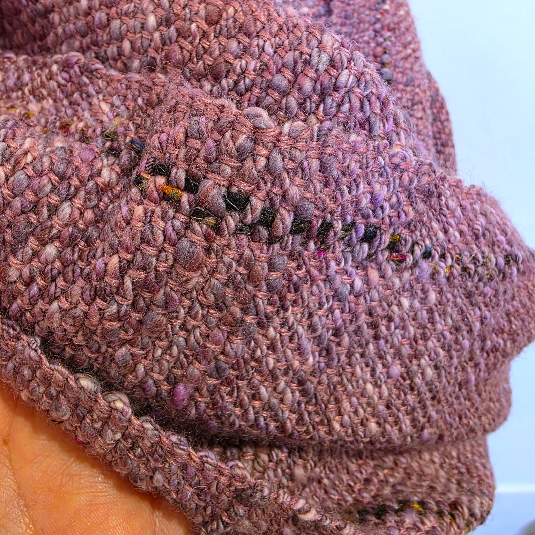 Hand Spun and Hand Woven long scarf