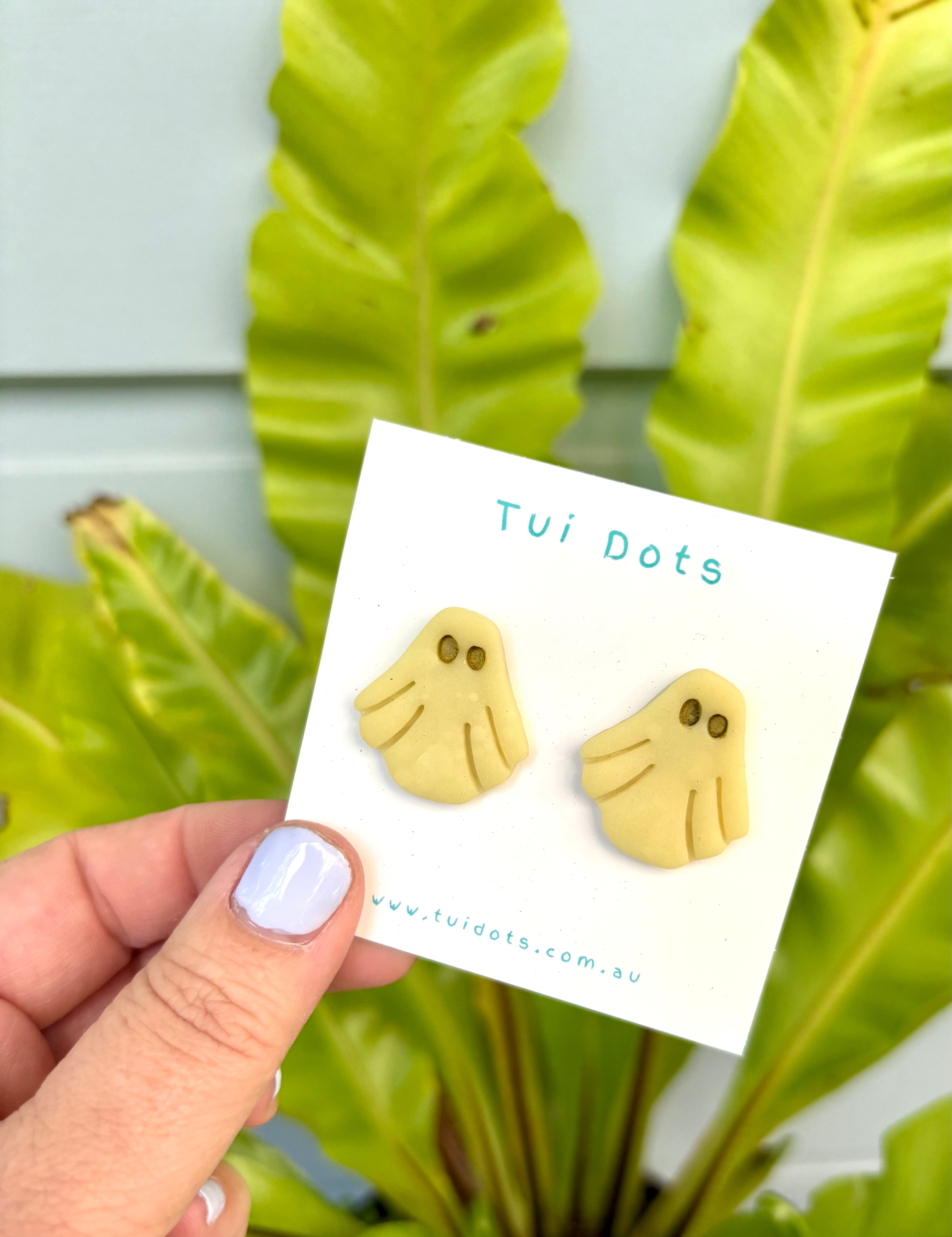 Ghost earrings - Halloween - Glow in the dark