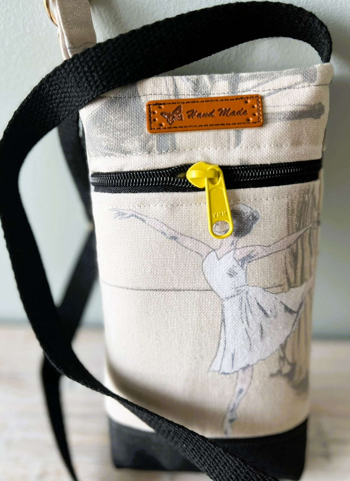 Upcycled Cotton Canvas Dual Cross-Body Phone Pouch