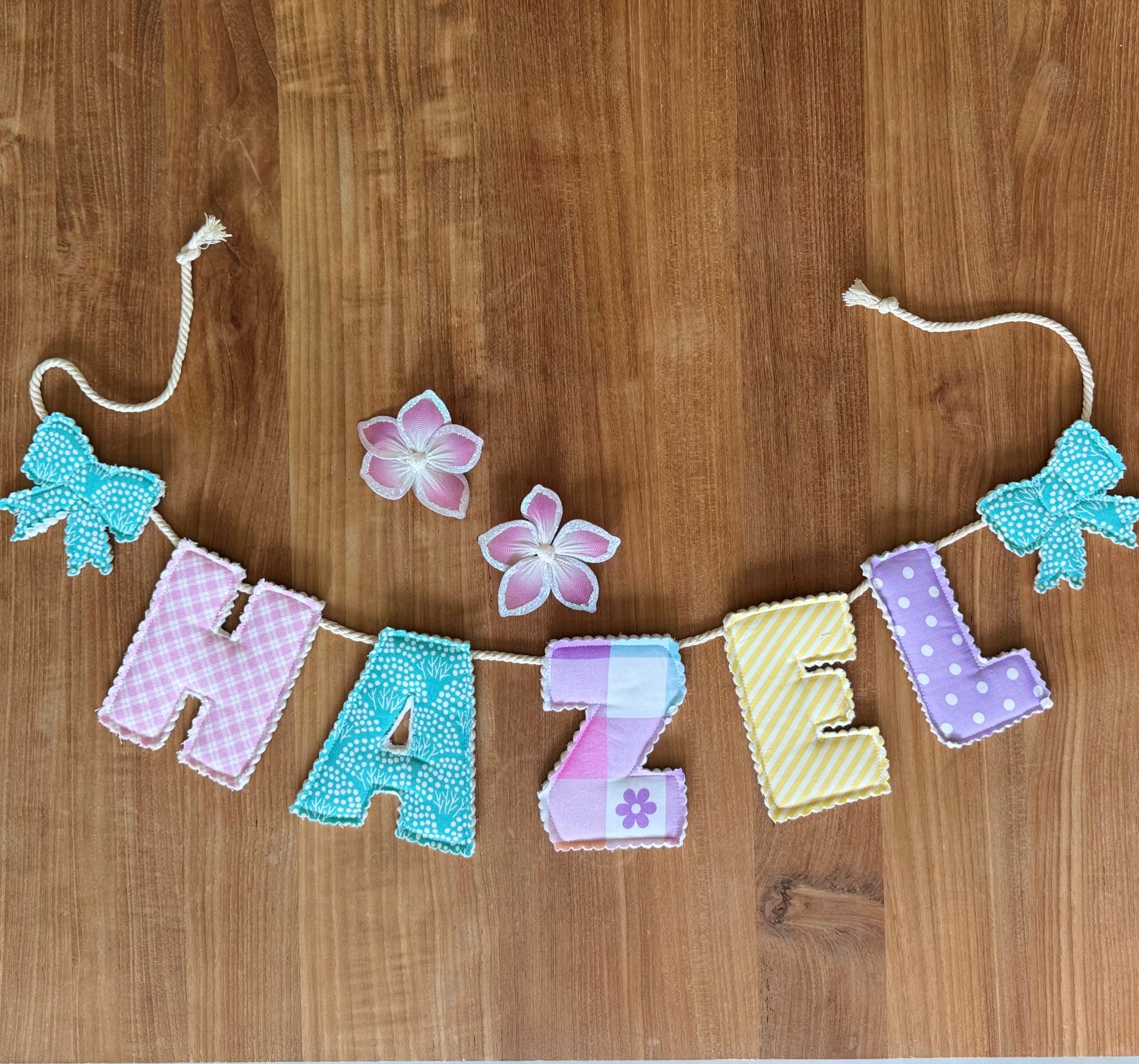Personalised Handmade Bunting – Custom Name Banner