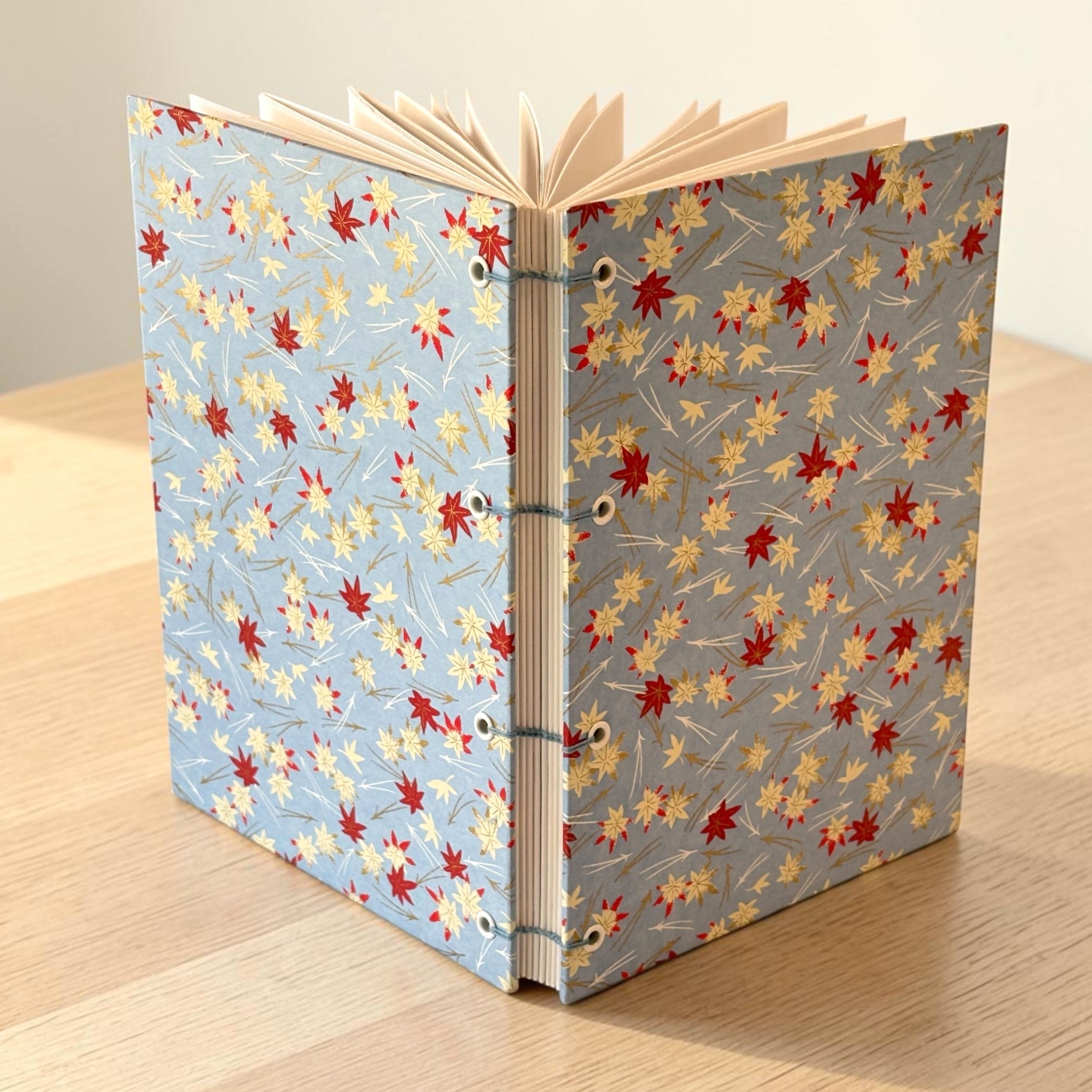 Layflat Coptic Stitch Journal with Japanese Paper Cover