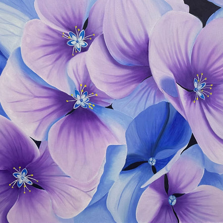 'Serena' - Original Oil Painting - Hand Painted - Hydrangea