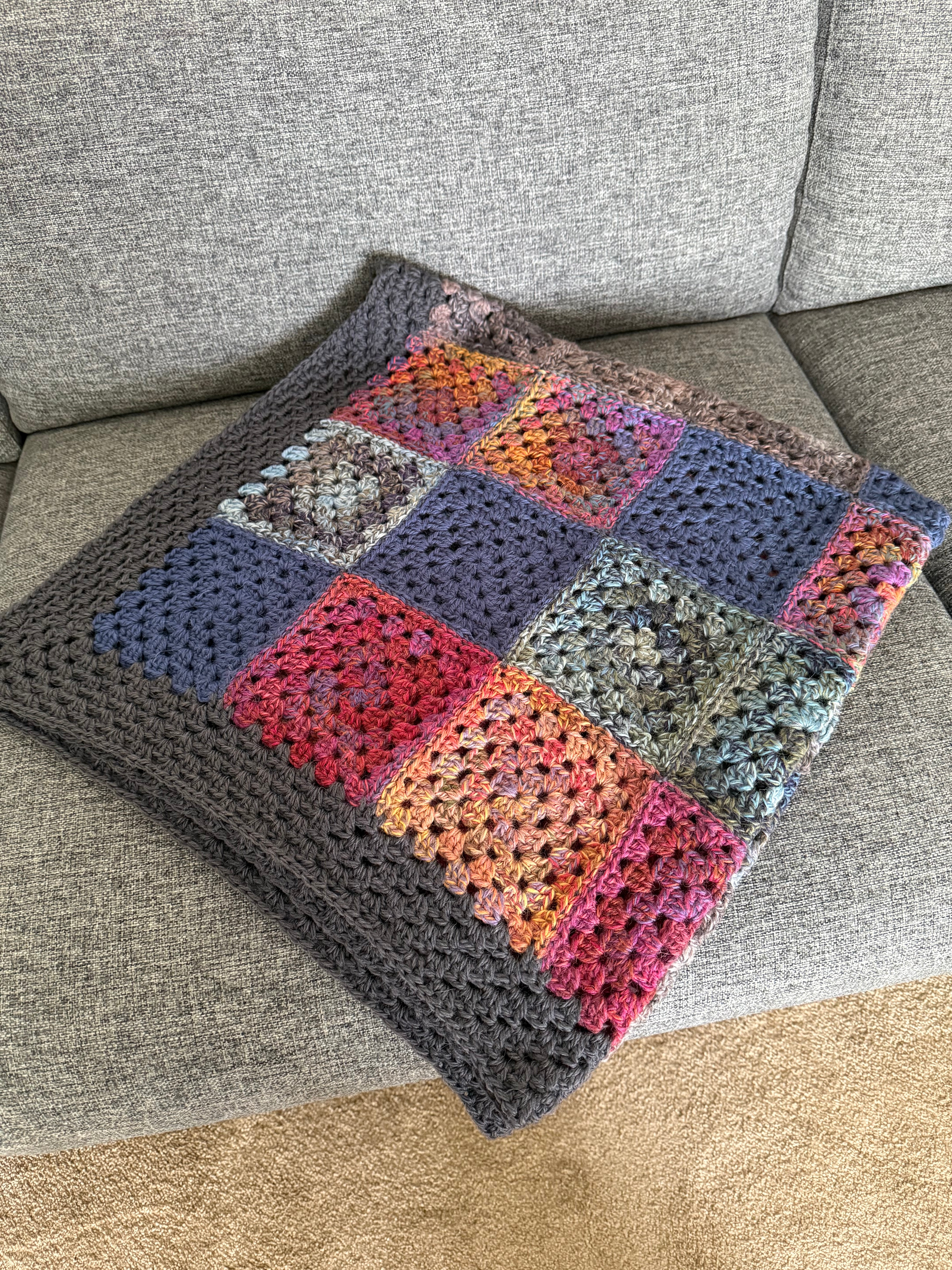 Granny square blanket