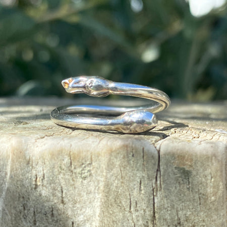 Water Cast Open Ring – Sterling Silver – Size N