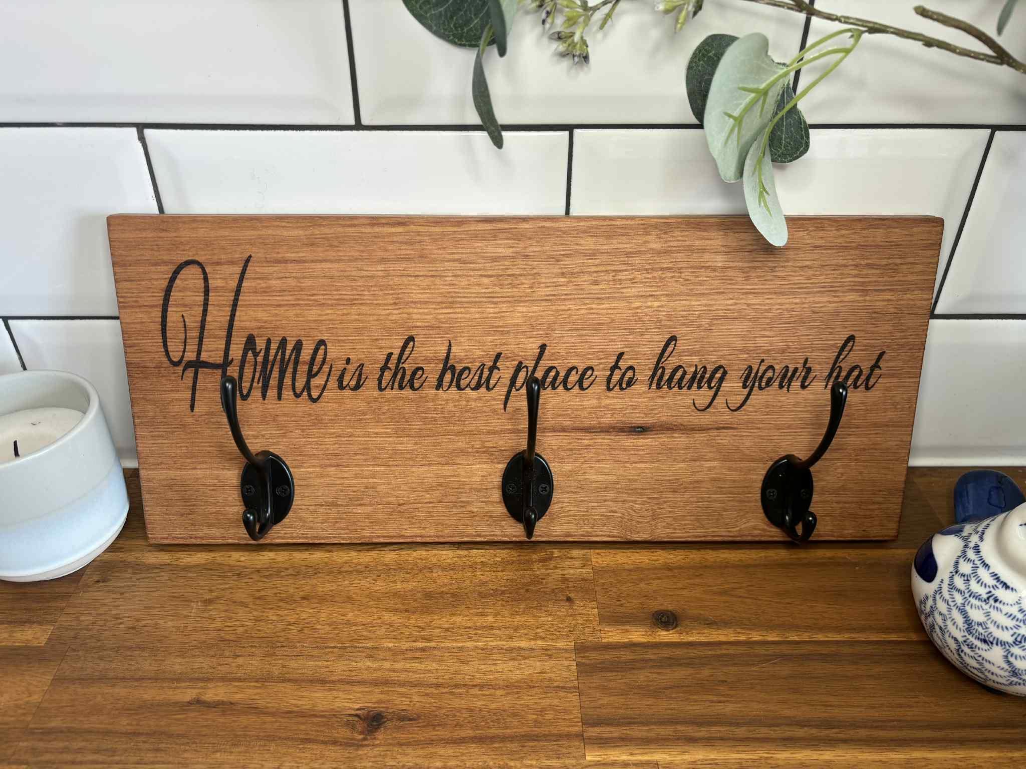 🌿 Reclaimed Timber Coat Rack — Rustic Charm for Your Home