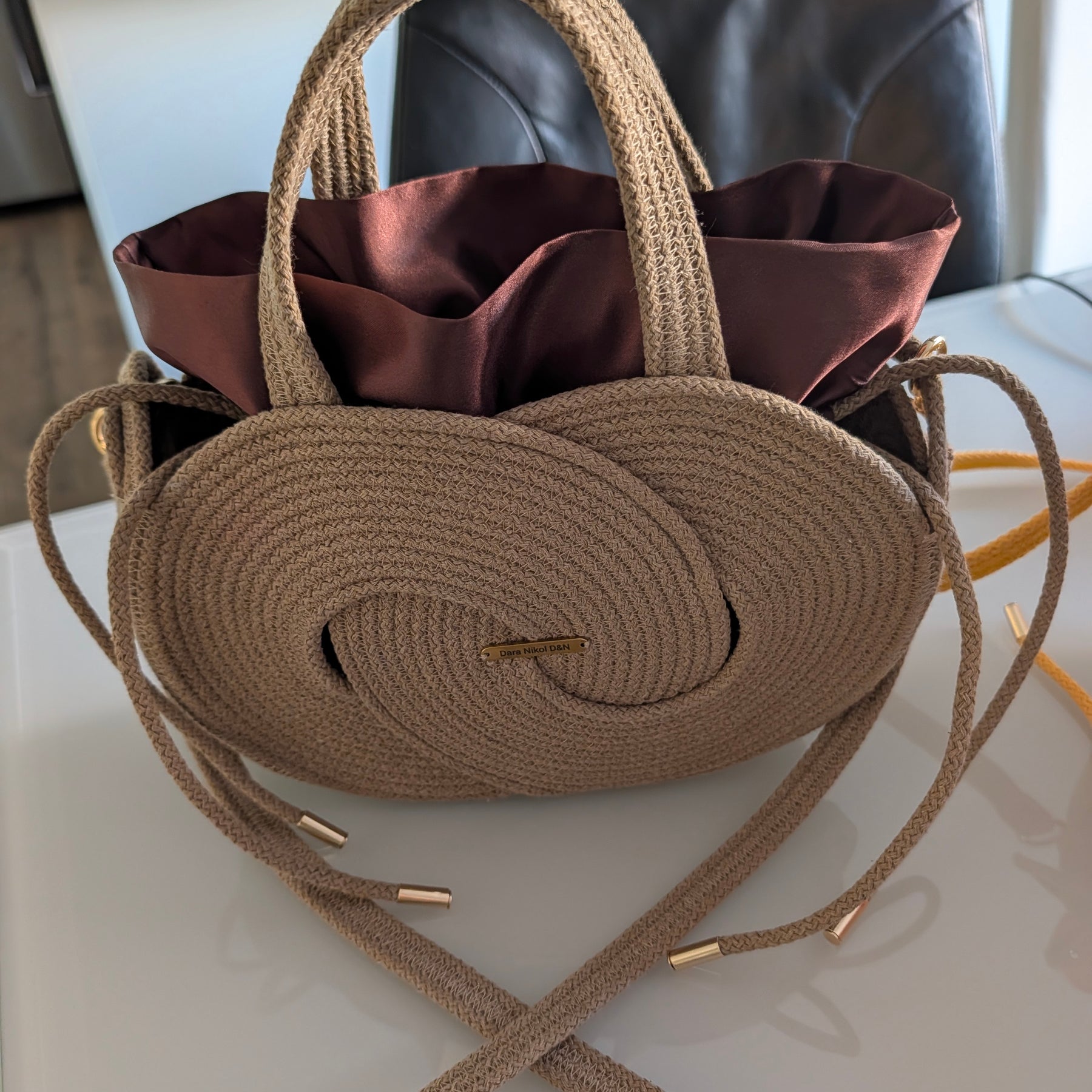 "Infinity" (S) Handmade Cotton Cord Bag