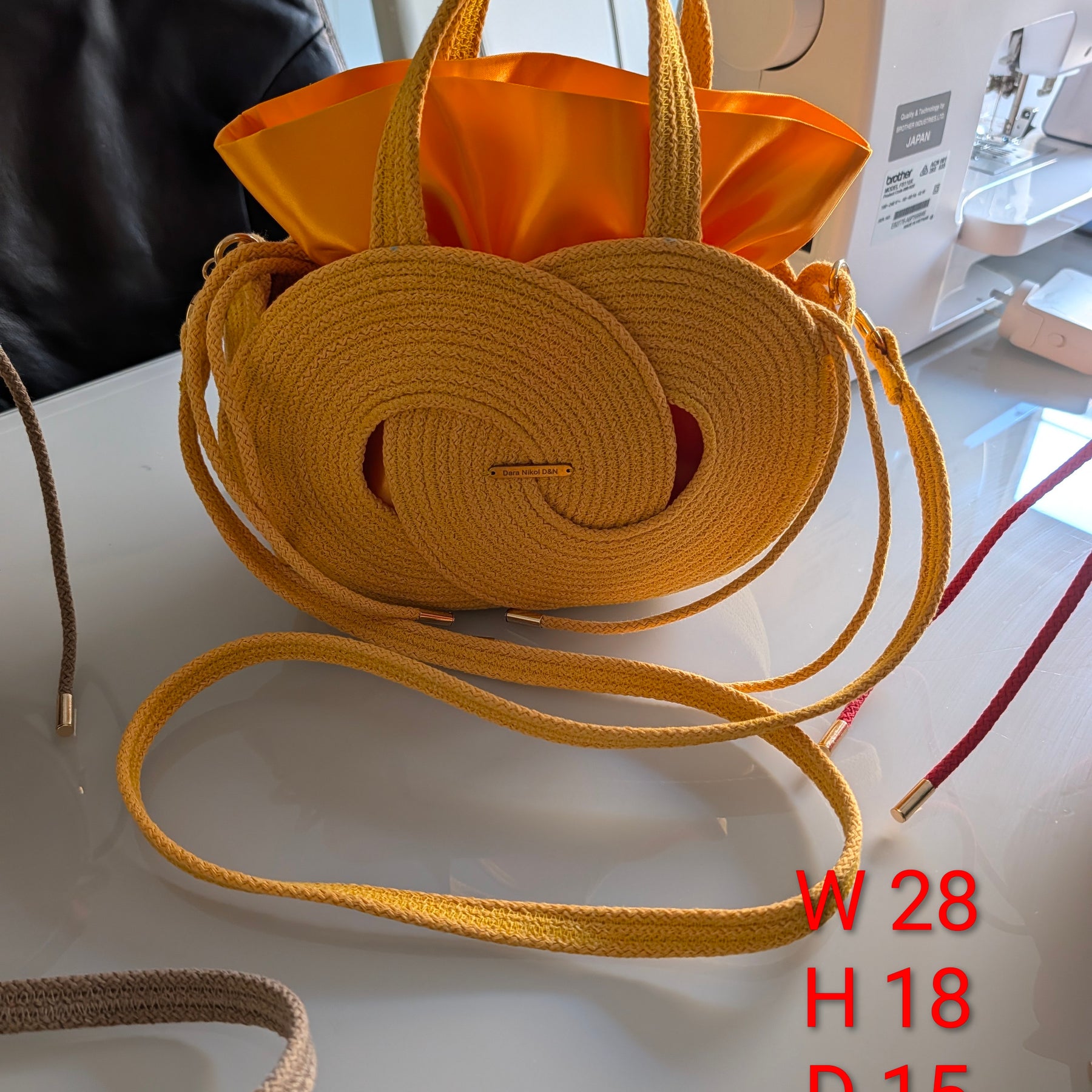 "Infinity" (S) Handmade Cotton Cord Bag