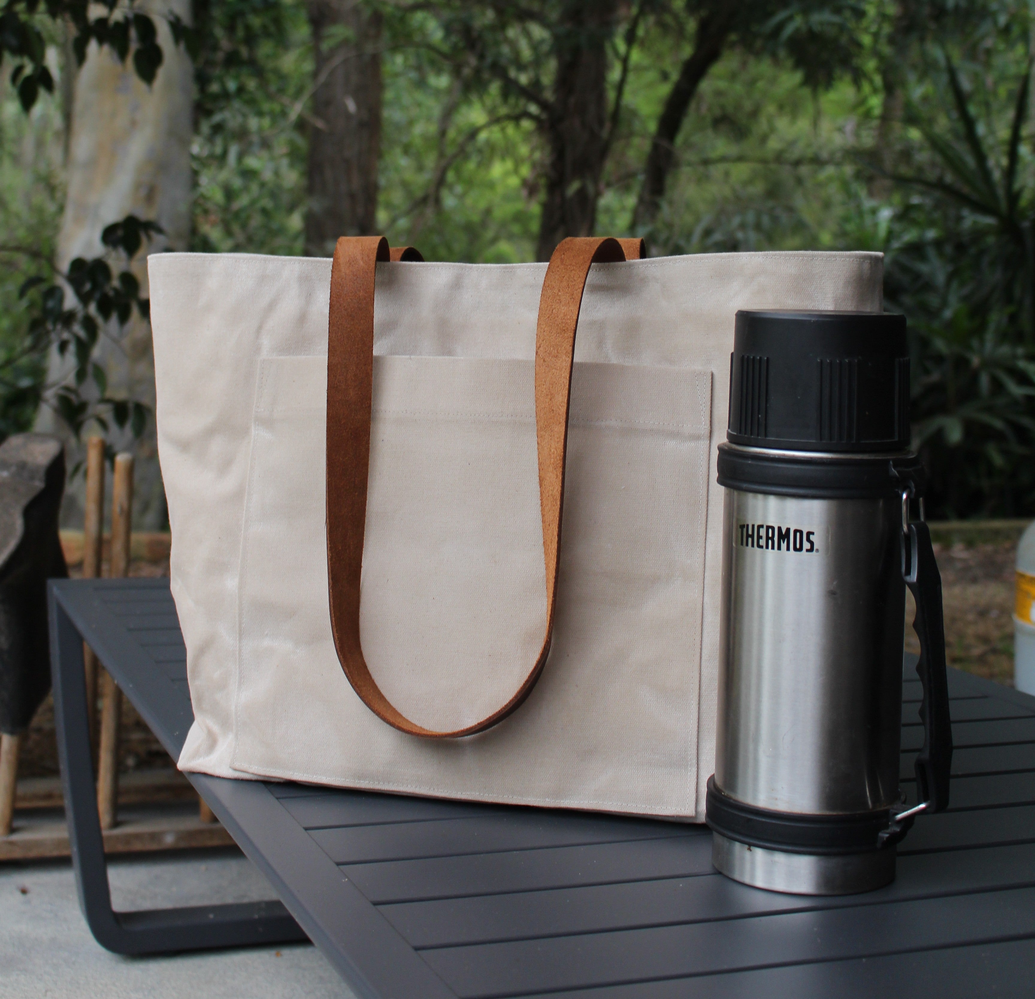 PDF Sewing Pattern Oaklands Waxed Fabric Tote Shopping Bag Instructions