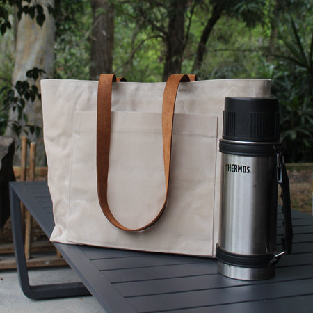 PDF Sewing Pattern Oaklands Waxed Fabric Tote Shopping Bag Instructions