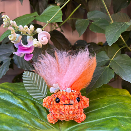 Handmade crochet Cosplay Forest Sprite woodland guardian fairy creature familiar
