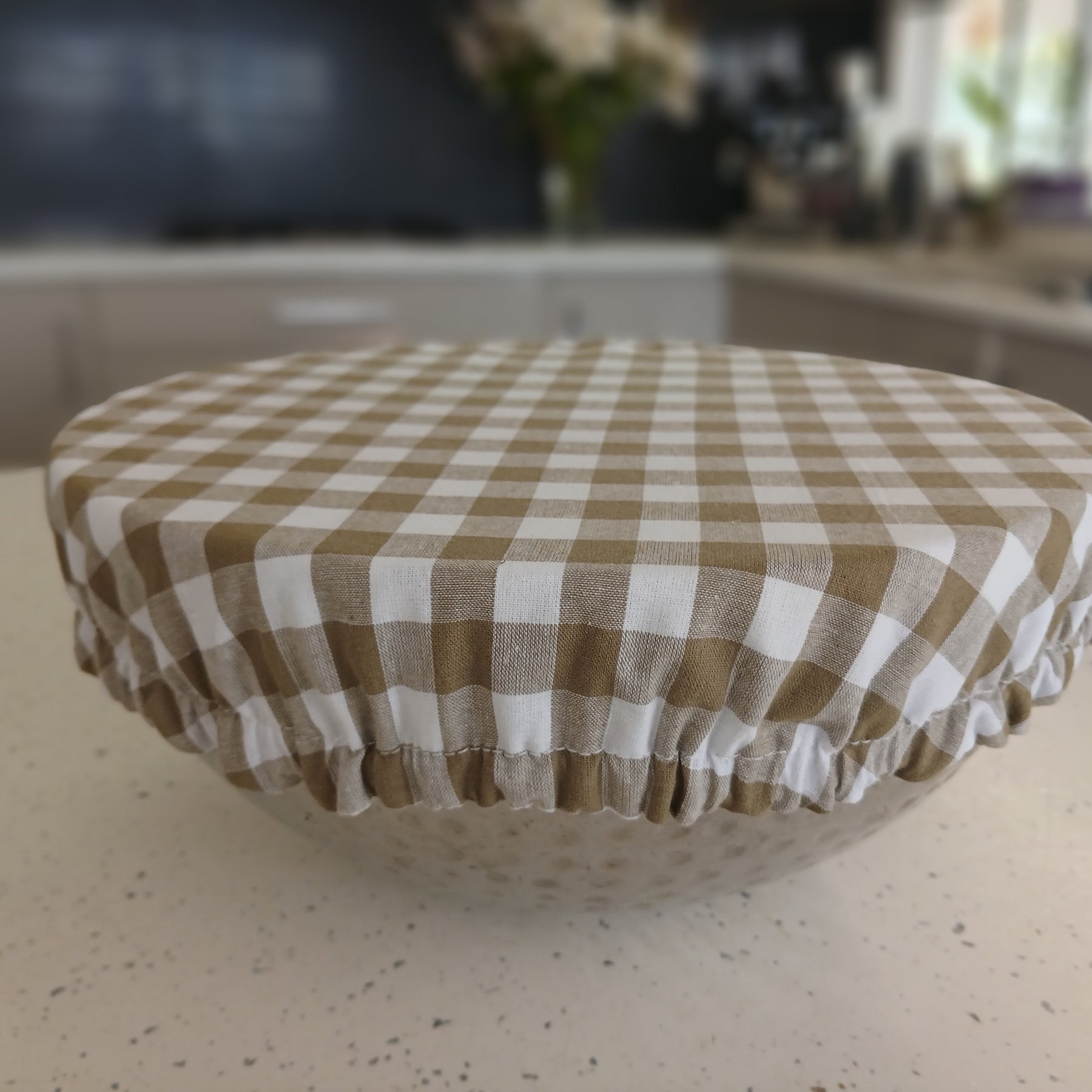 Reversible Reusable Bowl Covers Set of 2 - Alternate fabrics - 2 Looks in 1 - Handmade