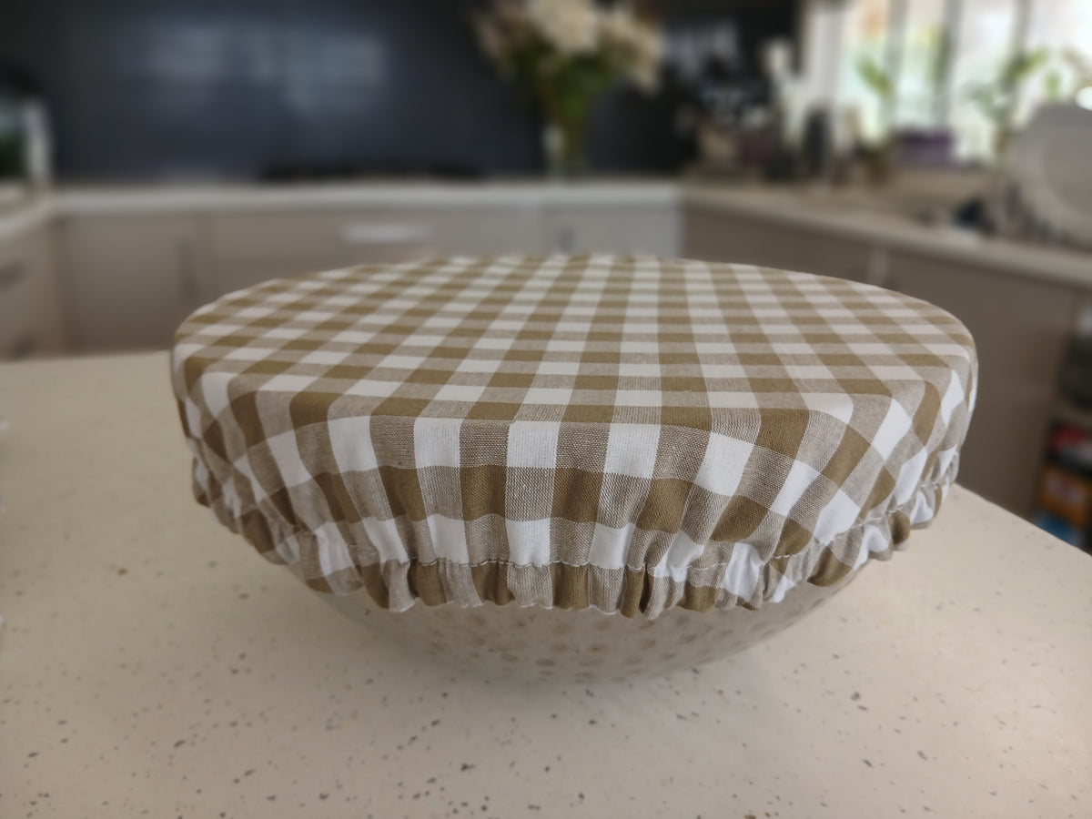 Reversible Reusable Bowl Covers Set of 2 - Alternate fabrics - 2 Looks in 1 - Handmade