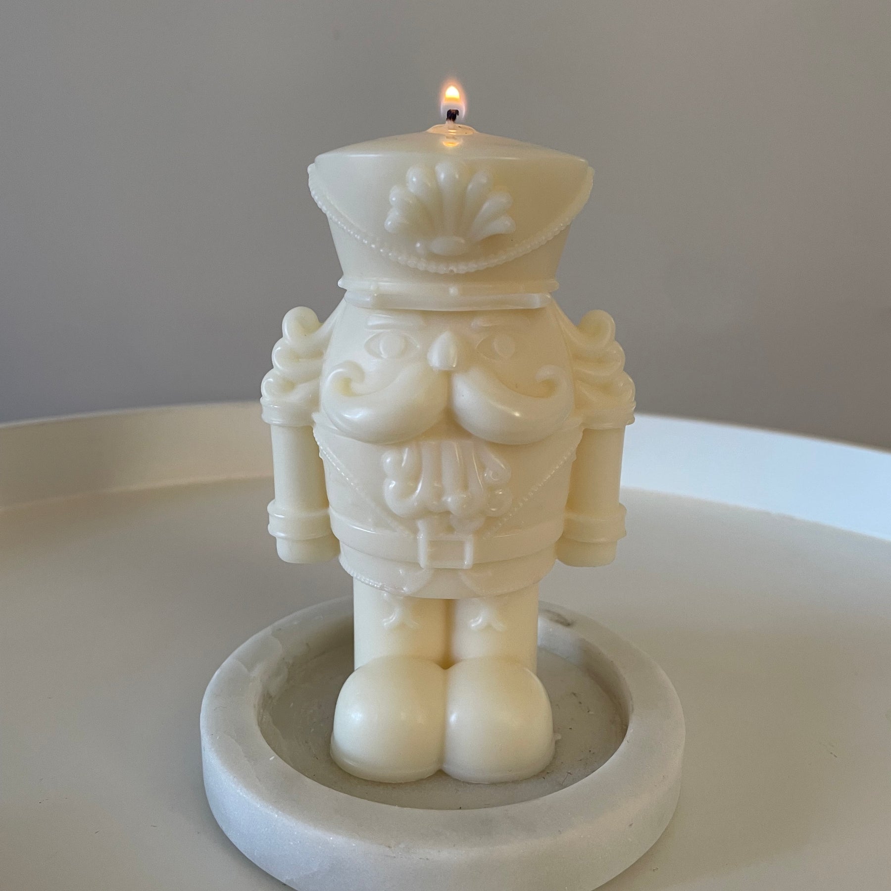 Custom Nutcracker Pillar Candle