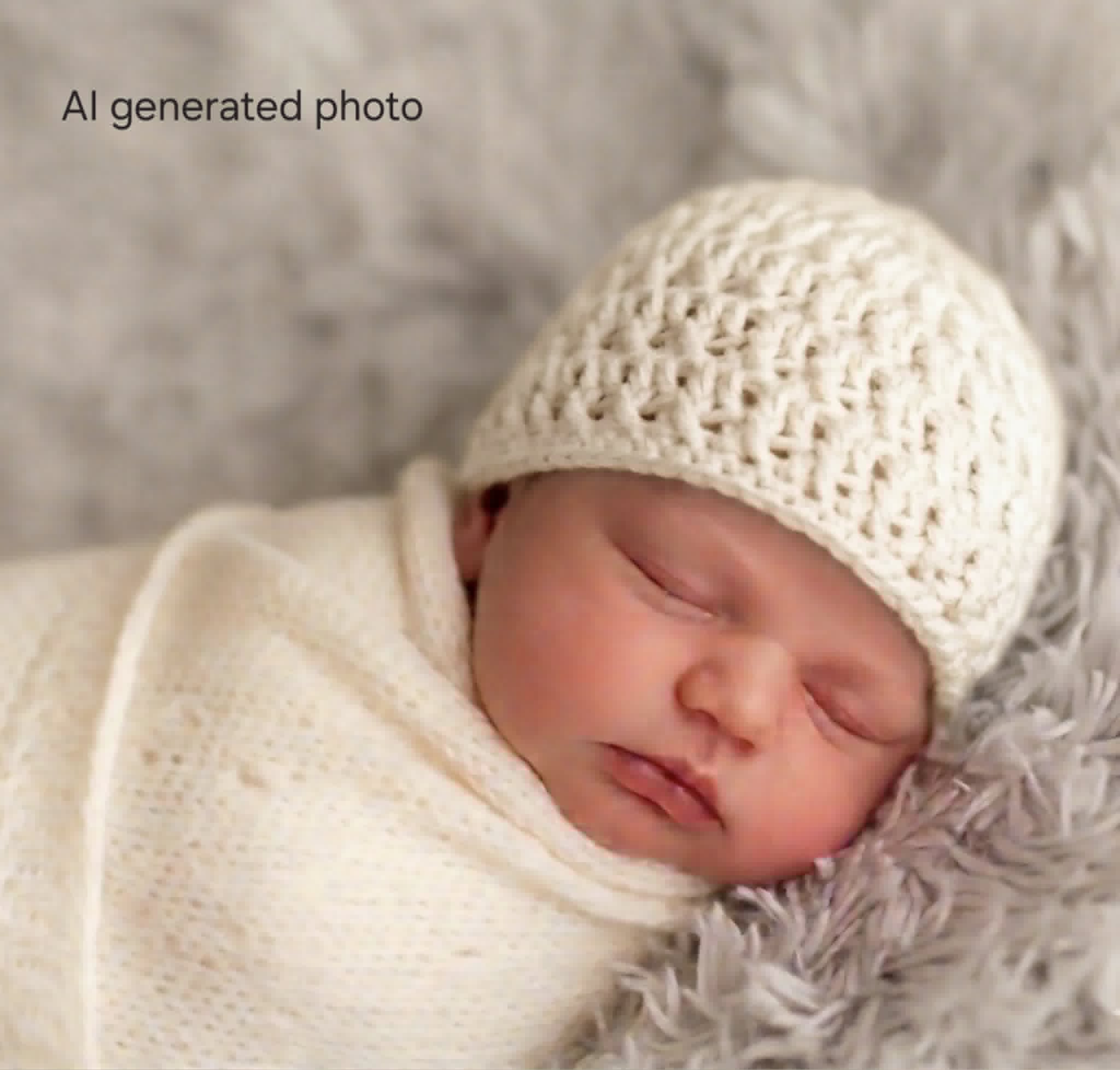 Baby Beanie | Vintage | Newborn | Handmade | Crochet | Knit | Hat