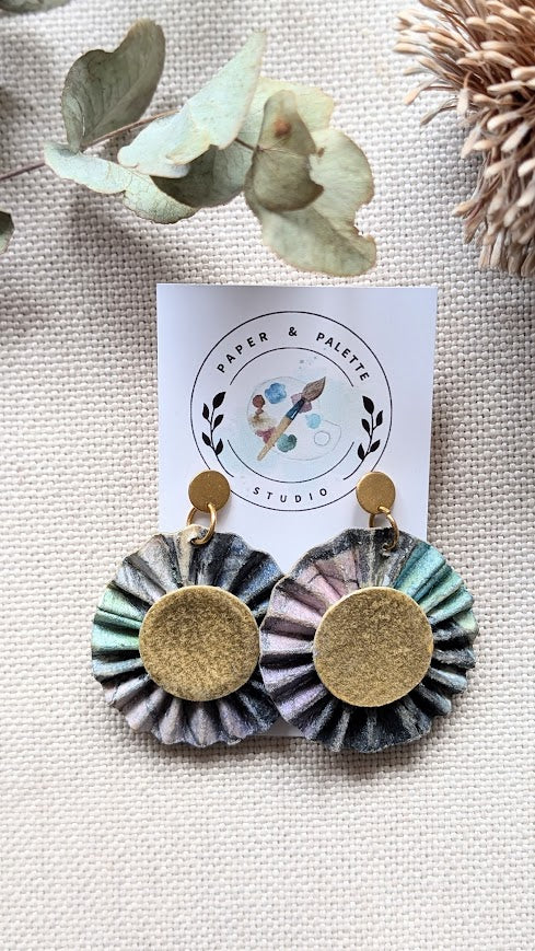 Butterfly Watercolour Earrings – Lightweight Paper Art Jewellery