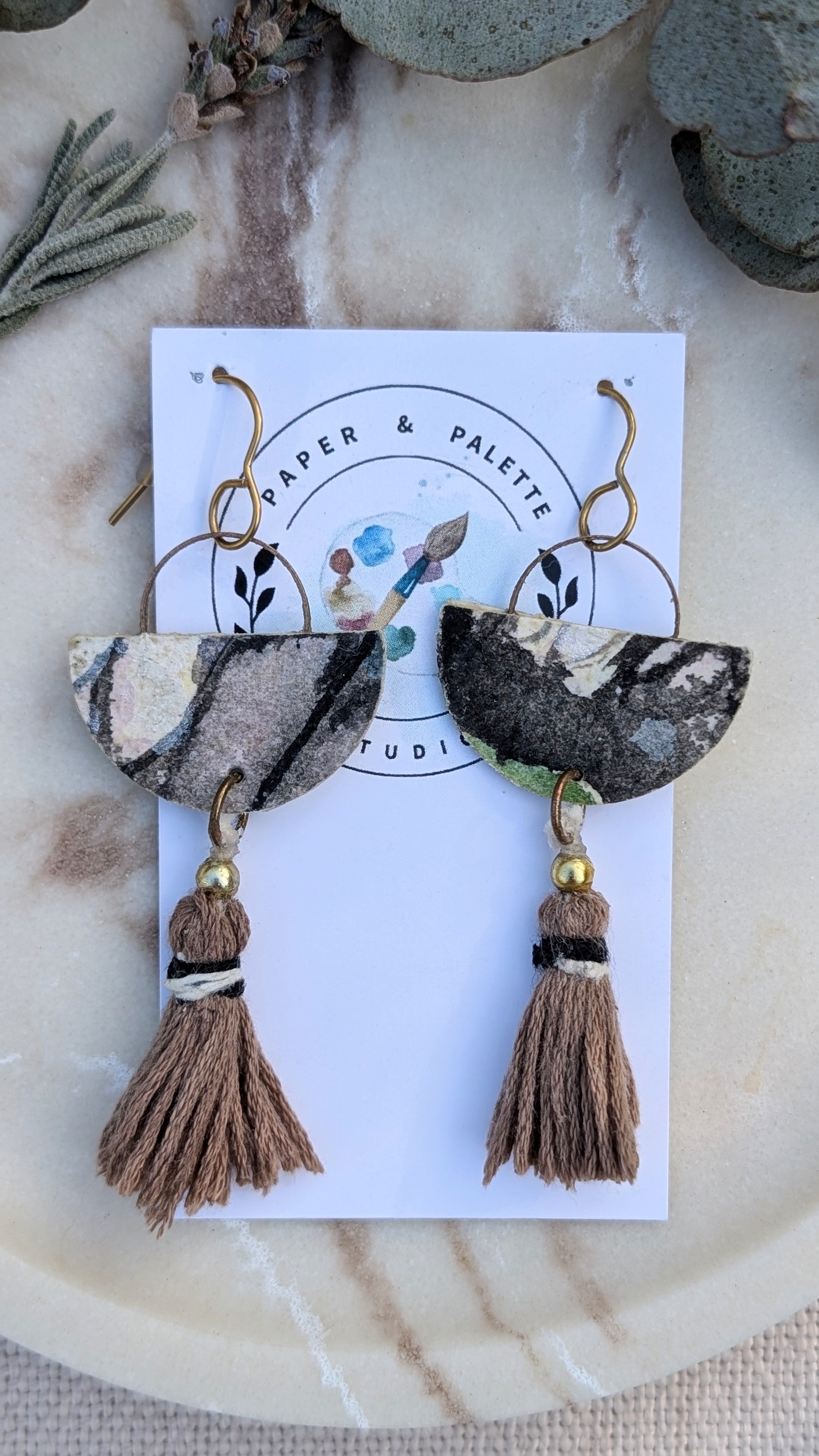 Butterfly Watercolour Earrings – Lightweight Paper Art Jewellery