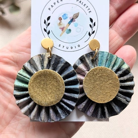 Butterfly Watercolour Earrings – Lightweight Paper Art Jewellery