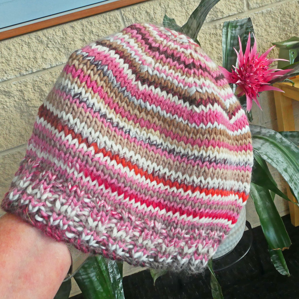 Beanies:  skull cap or traditional, wool, adult, hand knitted.