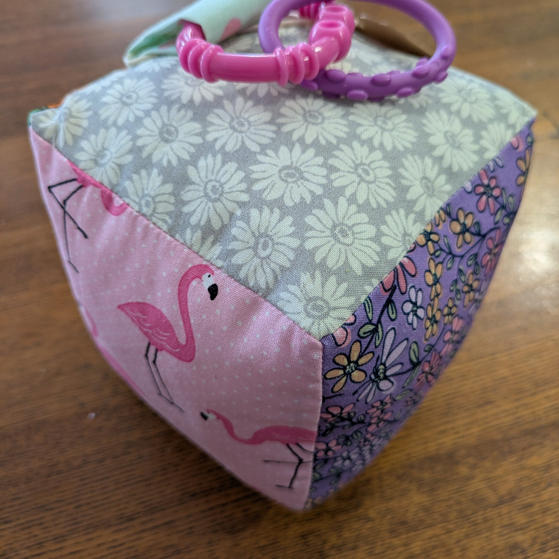 Floral, Flamingo, Butterfly Soft Baby Cube