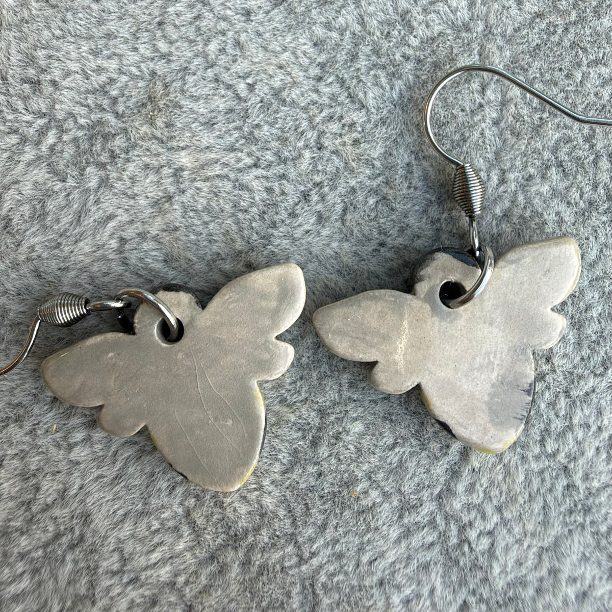Ceramic Bee Earrings Dangle